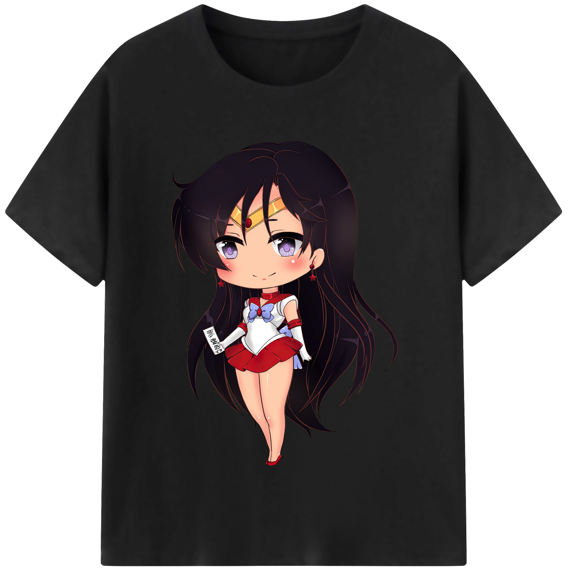 （画像用） 美少女戦士セーラームーン 火野レイ ひの レイ Sailor Moon Hino Rei （セーラーマーズ,Sailor Mars） レディースカジュアルプリントTシャツ（綿100％）