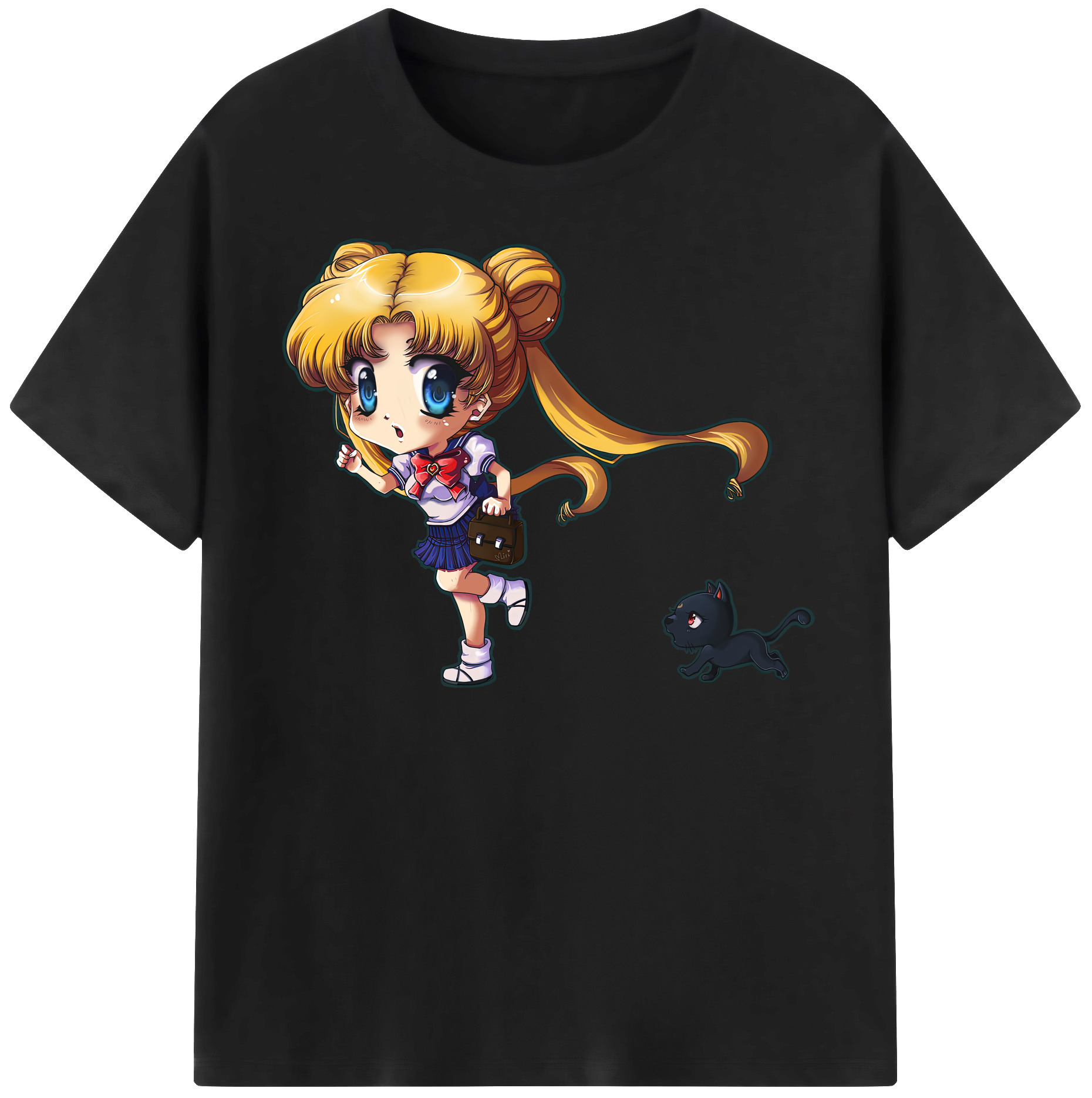（画像用） 美少女戦士セーラームーン 愛野 美奈子 あいの みなこ Sailor Moon Aino Minako レディースカジュアルプリントTシャツ（綿100％）