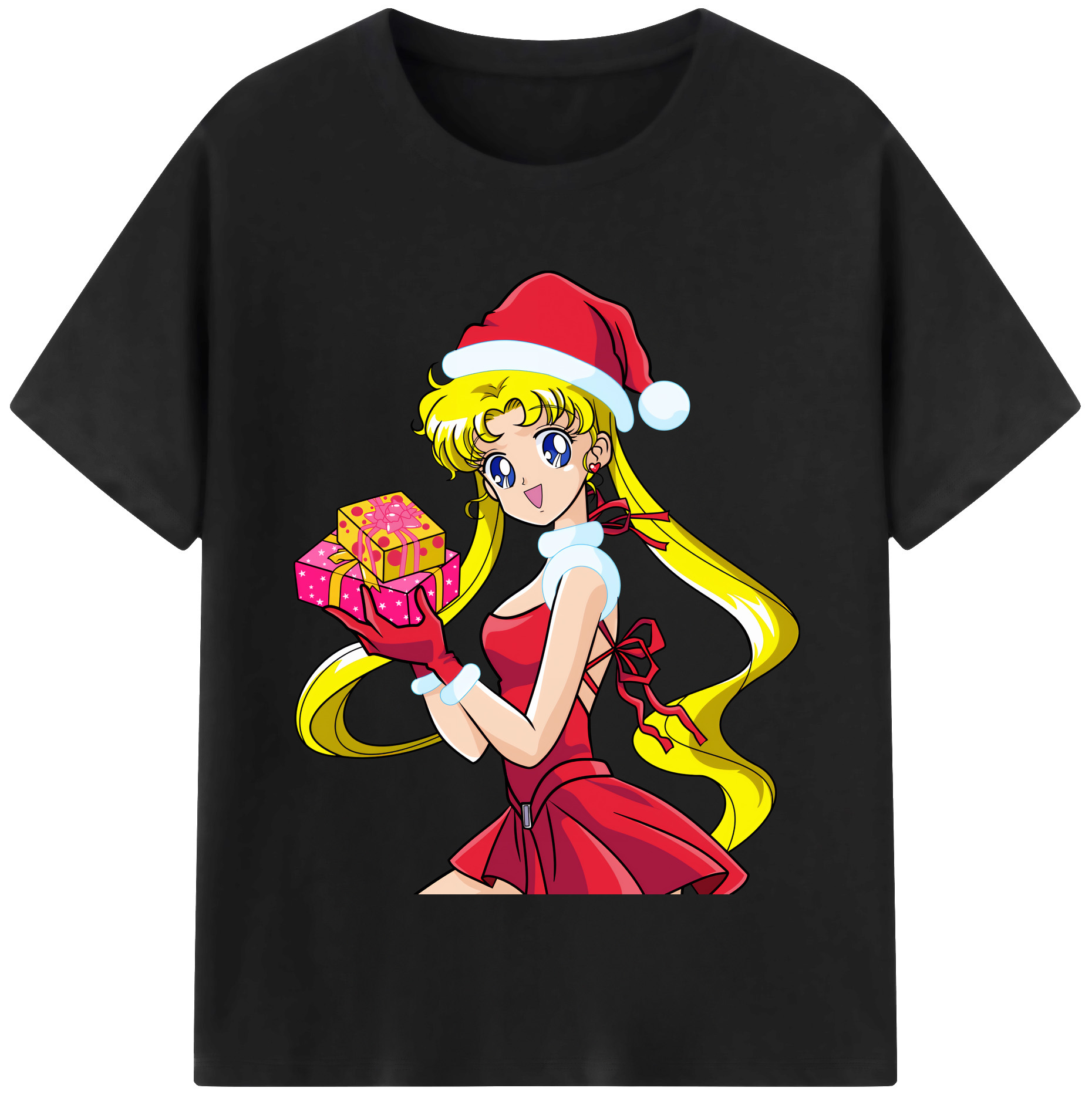 （画像用） 美少女戦士セーラームーン 月野 うさぎ つきの うさぎ Sailor Moon Tsukino Usagi レディースカジュアルプリントTシャツ（綿100％）