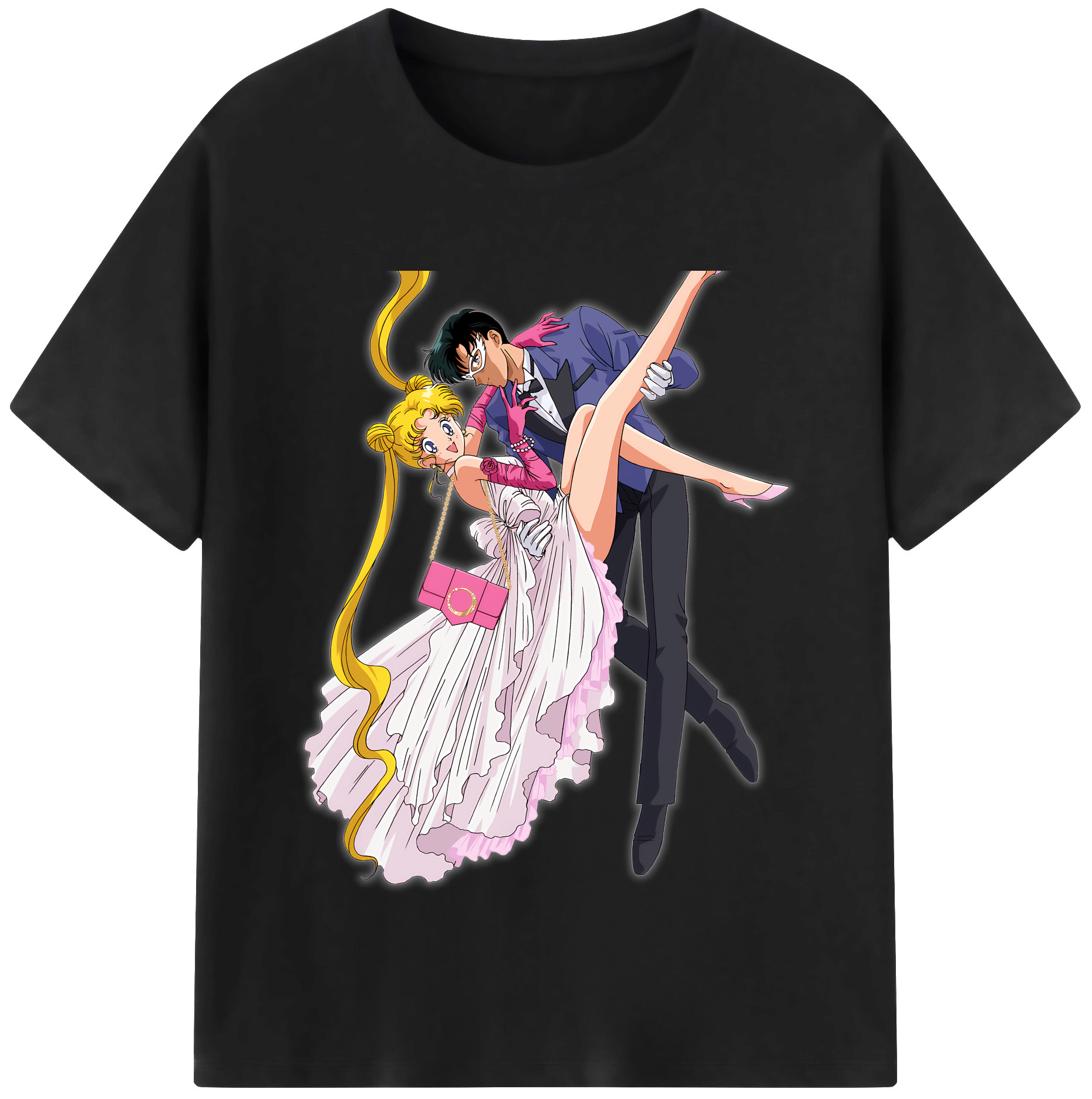（画像用） 美少女戦士セーラームーン 愛野 美奈子 あいの みなこ Sailor Moon Aino Minako レディースカジュアルプリントTシャツ（綿100％）