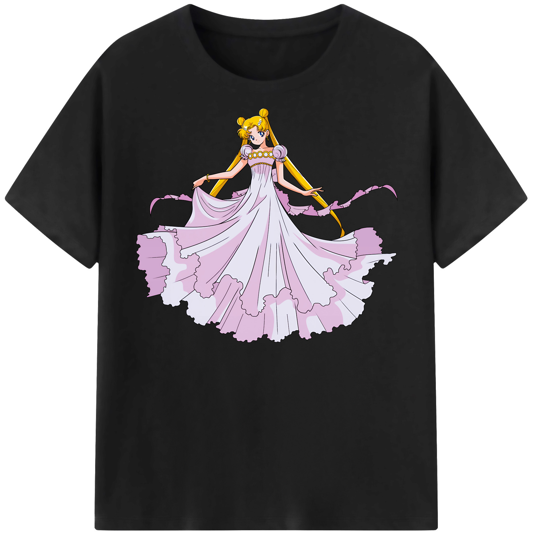 （画像用） 美少女戦士セーラームーン 愛野 美奈子 あいの みなこ Sailor Moon Aino Minako レディースカジュアルプリントTシャツ（綿100％）