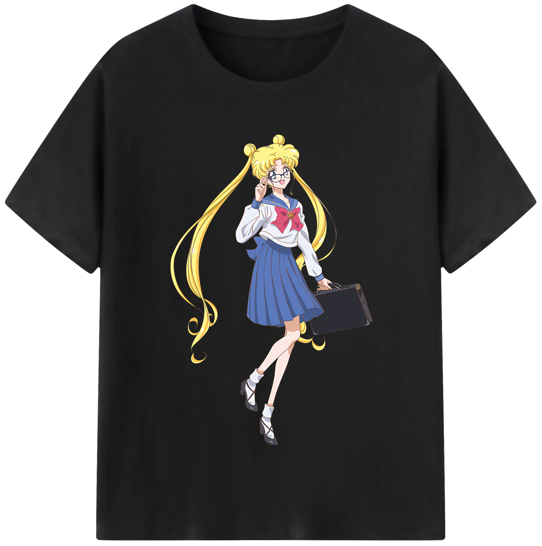 （画像用） 美少女戦士セーラームーン 愛野 美奈子 あいの みなこ Sailor Moon Aino Minako レディースカジュアルプリントTシャツ（綿100％）