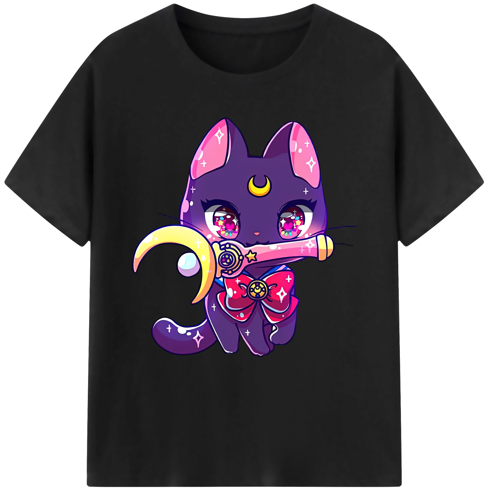 （画像用） 美少女戦士セーラームーン Sailor Moon レディースカジュアルプリントTシャツ（綿100％）