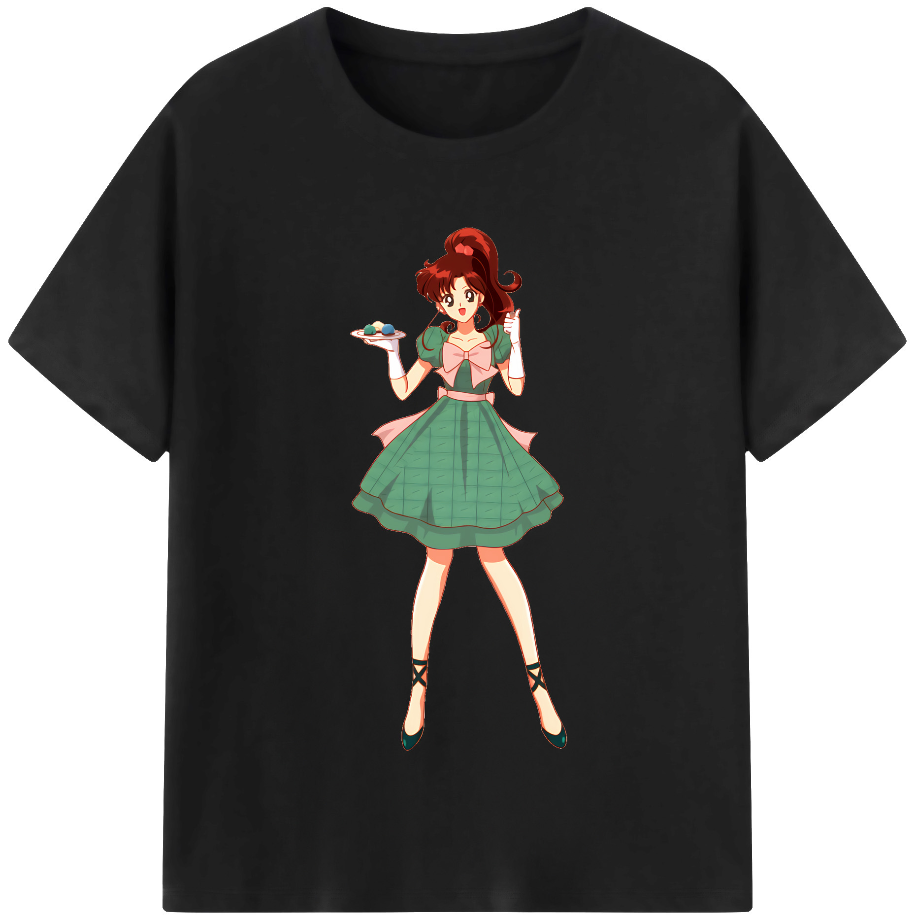（画像用） 美少女戦士セーラームーン 木野 まこと きの まこと Sailor Moon Kino Makoto （セーラージュピター；Sailor Jupiter） レディースカジュアルプリントTシャツ（綿100％）