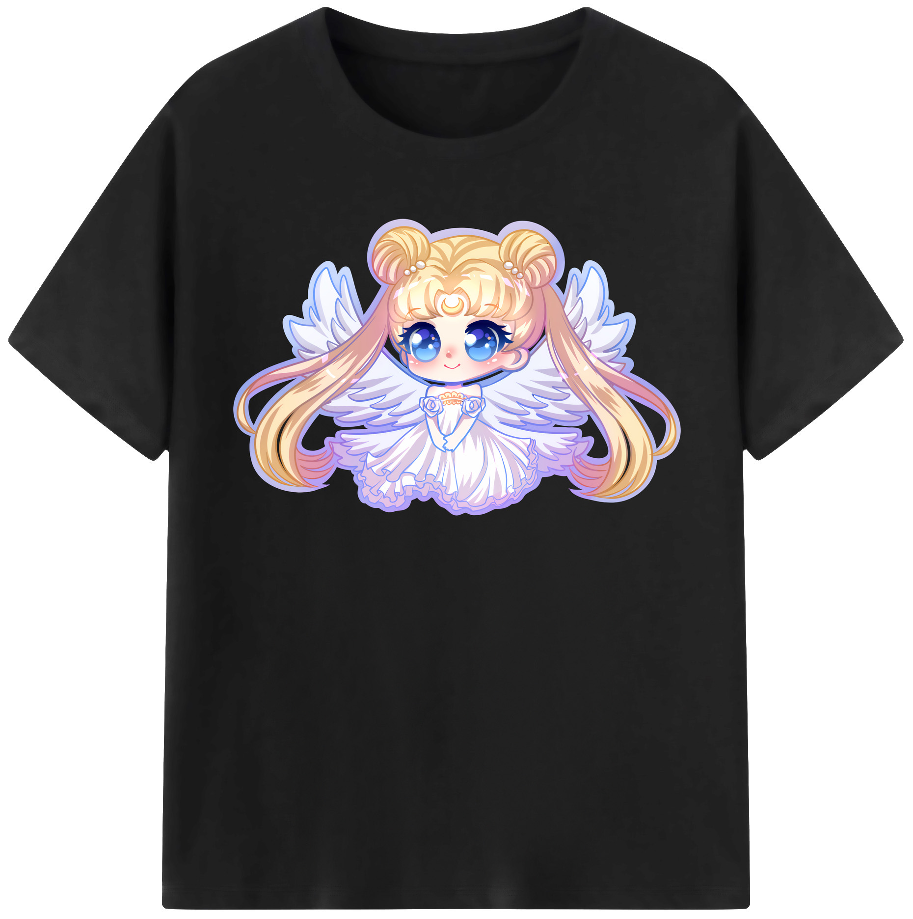 （画像用） 美少女戦士セーラームーン 愛野 美奈子 あいの みなこ Sailor Moon Aino Minako レディースカジュアルプリントTシャツ（綿100％）