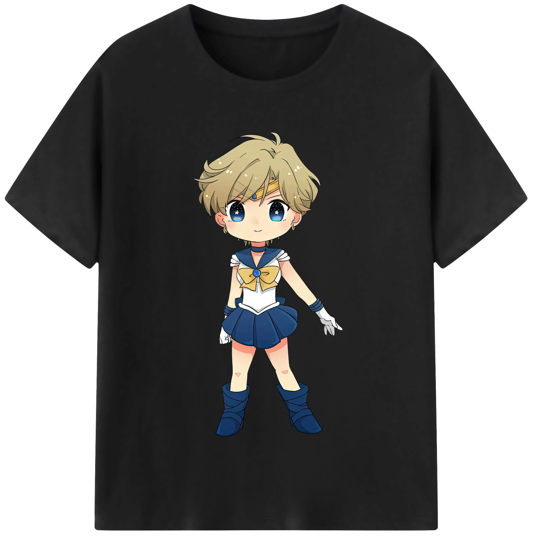 （画像用） 美少女戦士セーラームーン 天王はるか Sailor Moon Tenoh Haruka レディースカジュアルプリントTシャツ（綿100％）