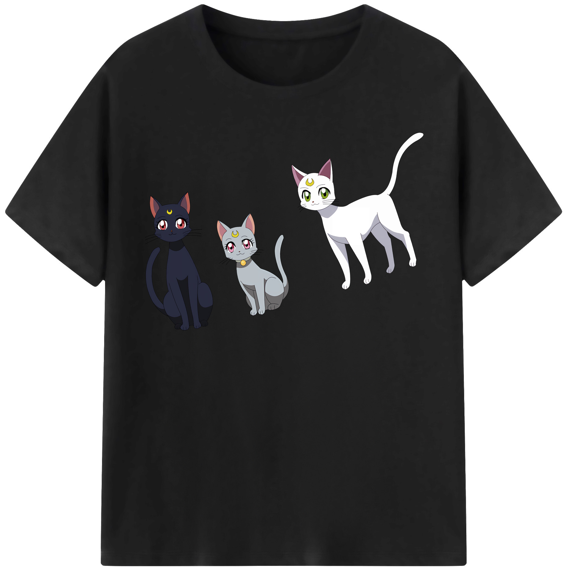 （画像用） 美少女戦士セーラームーン Sailor Moon レディースカジュアルプリントTシャツ（綿100％）
