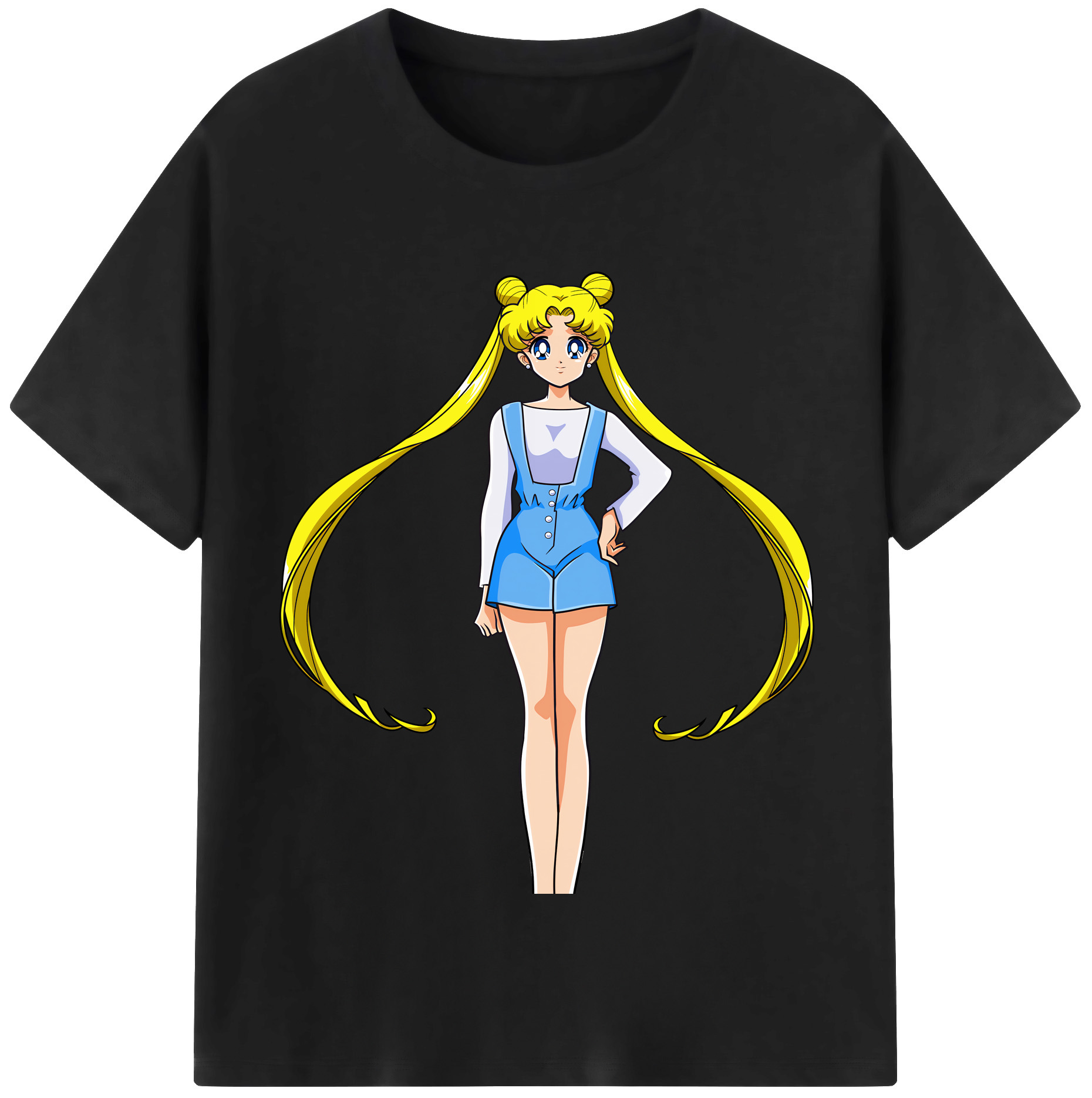 （画像用） 美少女戦士セーラームーン 愛野 美奈子 あいの みなこ Sailor Moon Aino Minako レディースカジュアルプリントTシャツ（綿100％）