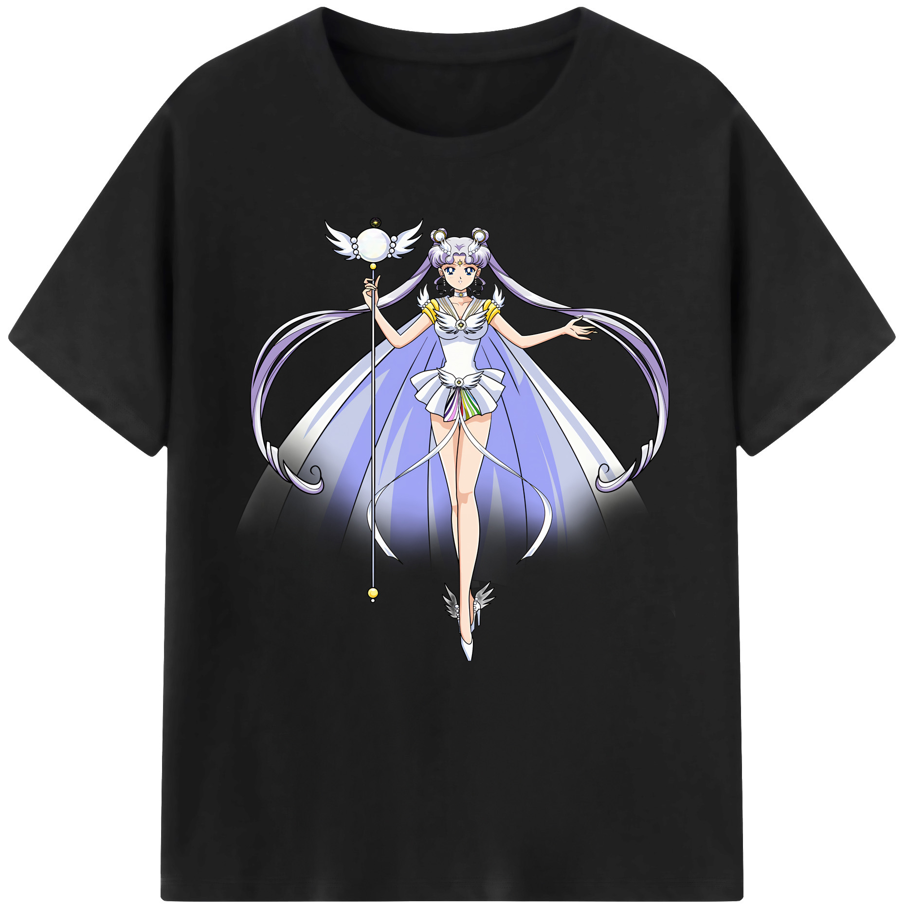 （画像用） 美少女戦士セーラームーン 月野 うさぎ つきの うさぎ Sailor Moon Tsukino Usagi レディースカジュアルプリントTシャツ（綿100％）