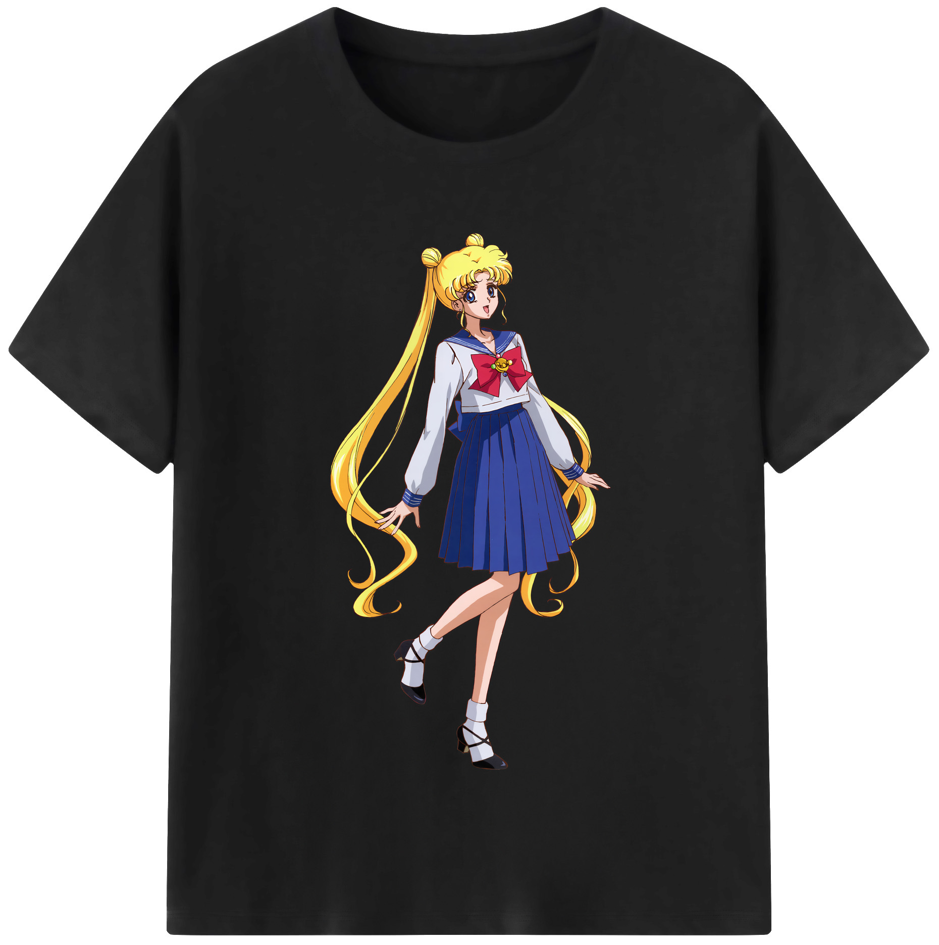 （画像用） 美少女戦士セーラームーン 愛野 美奈子 あいの みなこ Sailor Moon Aino Minako レディースカジュアルプリントTシャツ（綿100％）