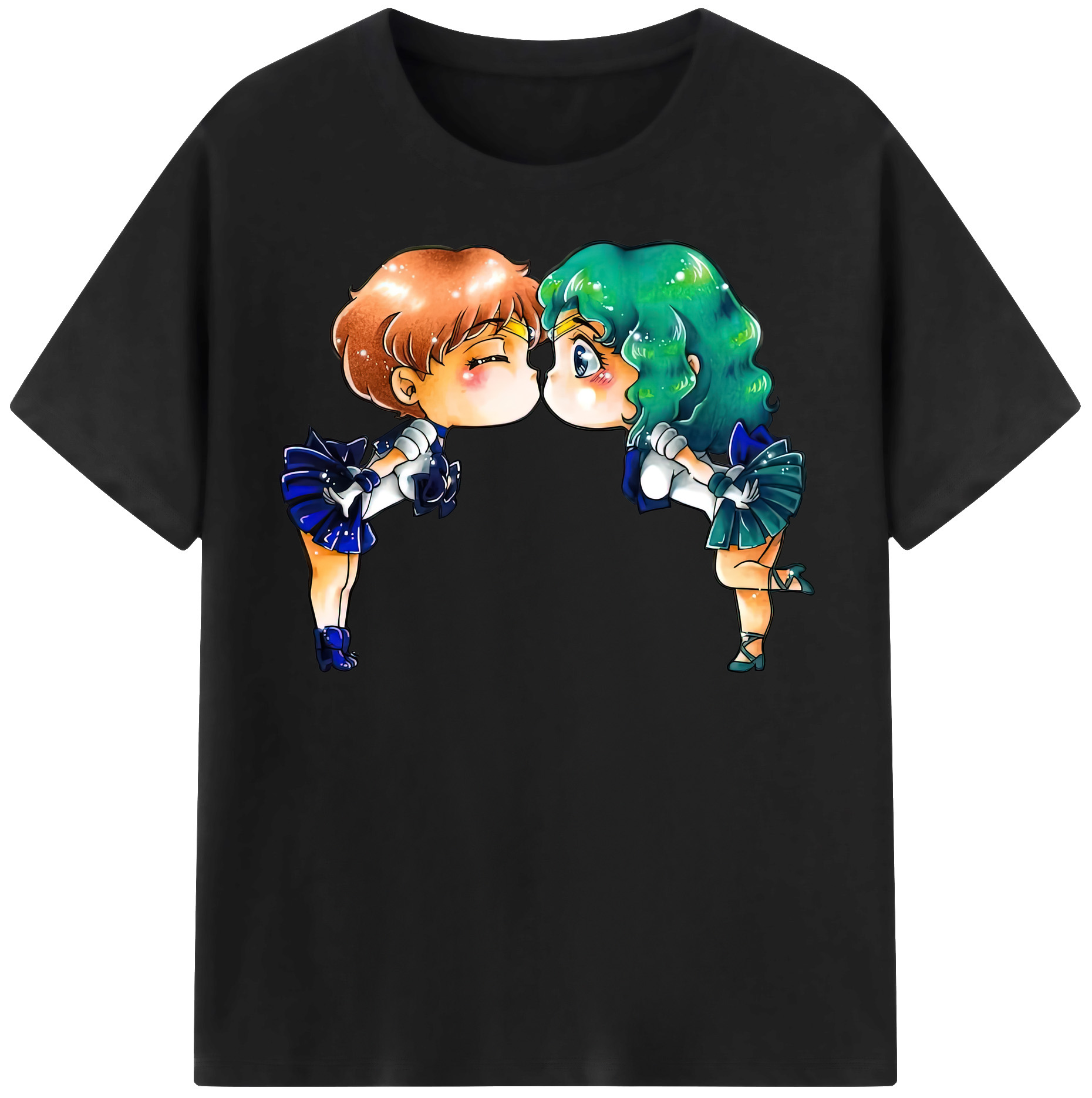 （画像用） 美少女戦士セーラームーン 天王はるか Sailor Moon Tenoh Haruka レディースカジュアルプリントTシャツ（綿100％）