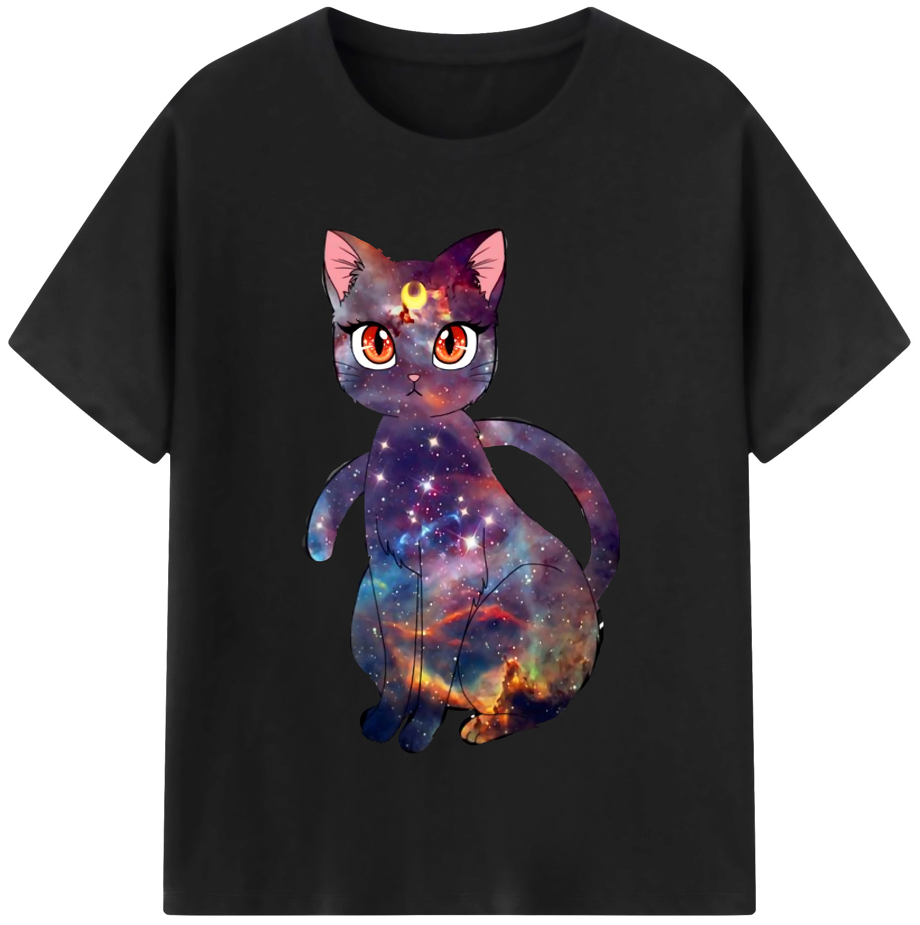 （画像用） 美少女戦士セーラームーン Sailor Moon レディースカジュアルプリントTシャツ（綿100％）