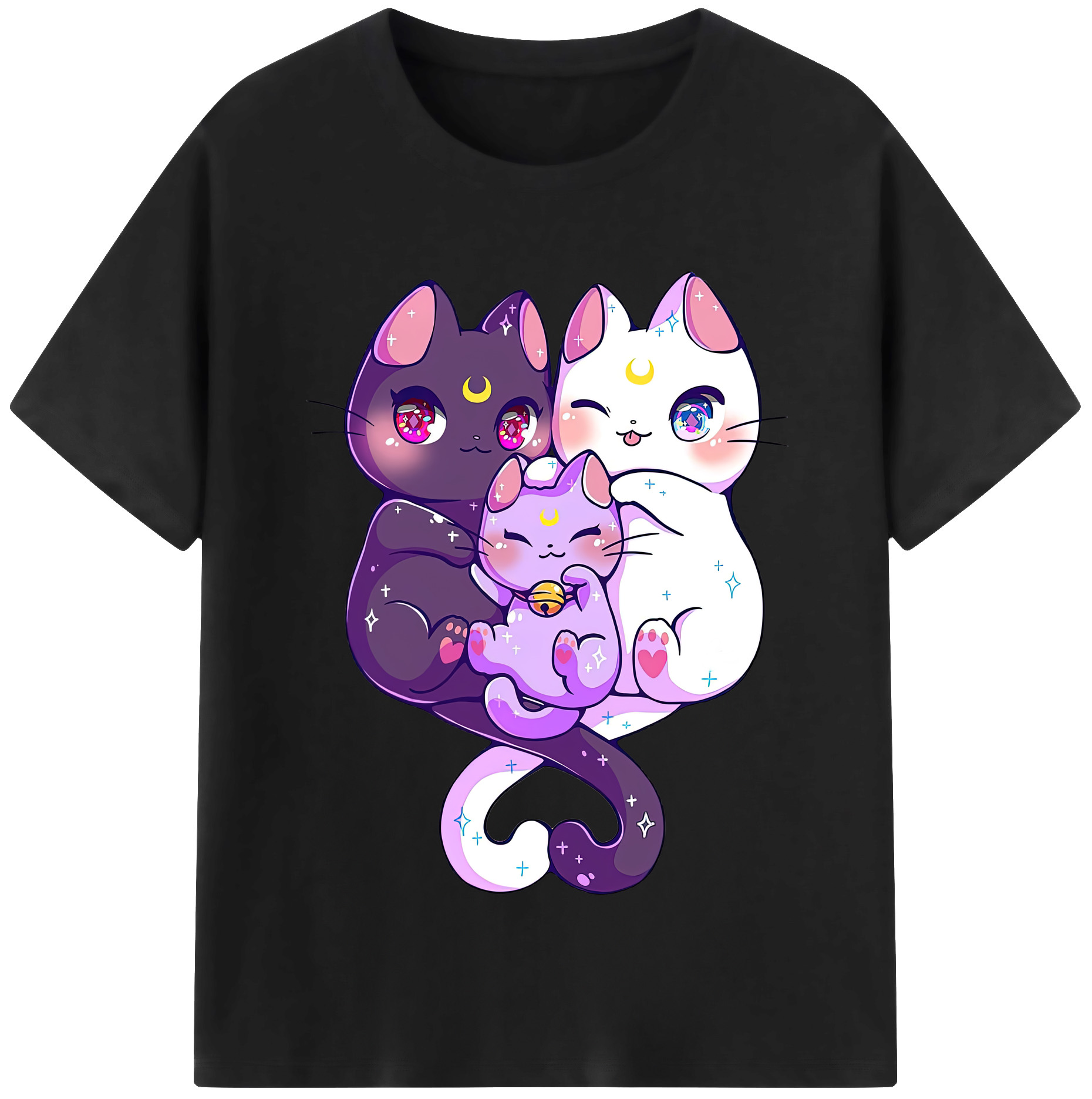（画像用） 美少女戦士セーラームーン Sailor Moon レディースカジュアルプリントTシャツ（綿100％）