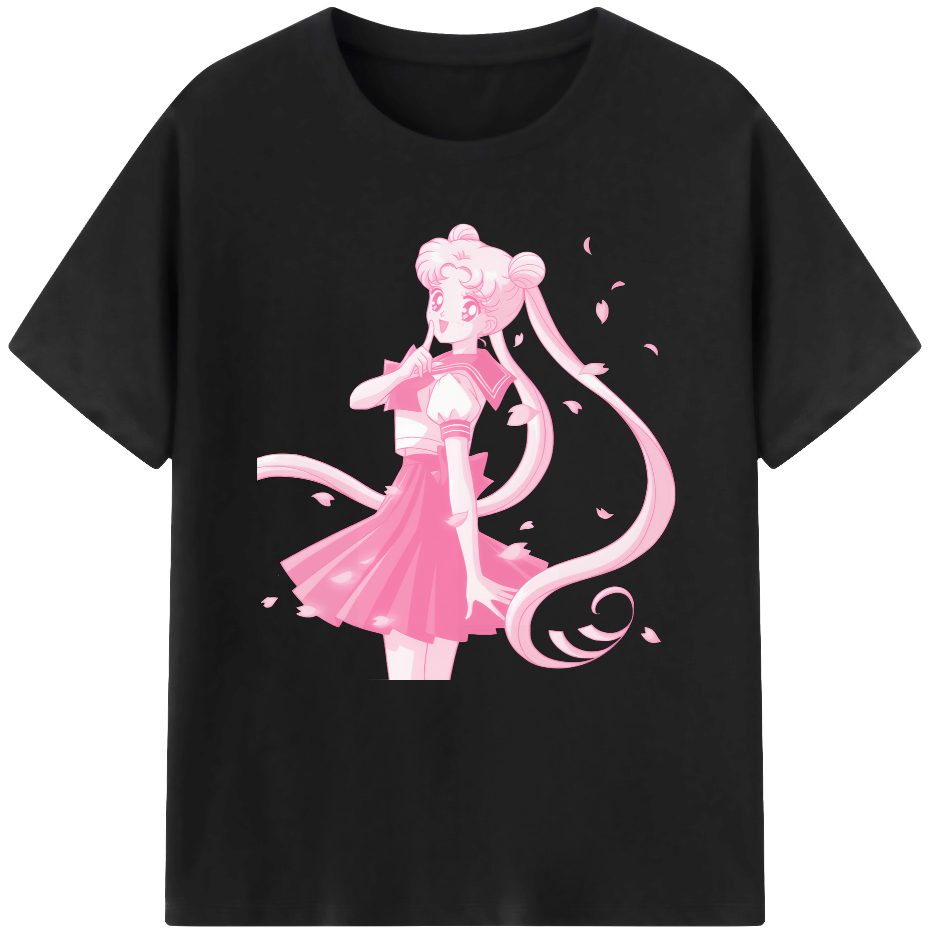 （画像用） 美少女戦士セーラームーン 愛野 美奈子 あいの みなこ Sailor Moon Aino Minako レディースカジュアルプリントTシャツ（綿100％）