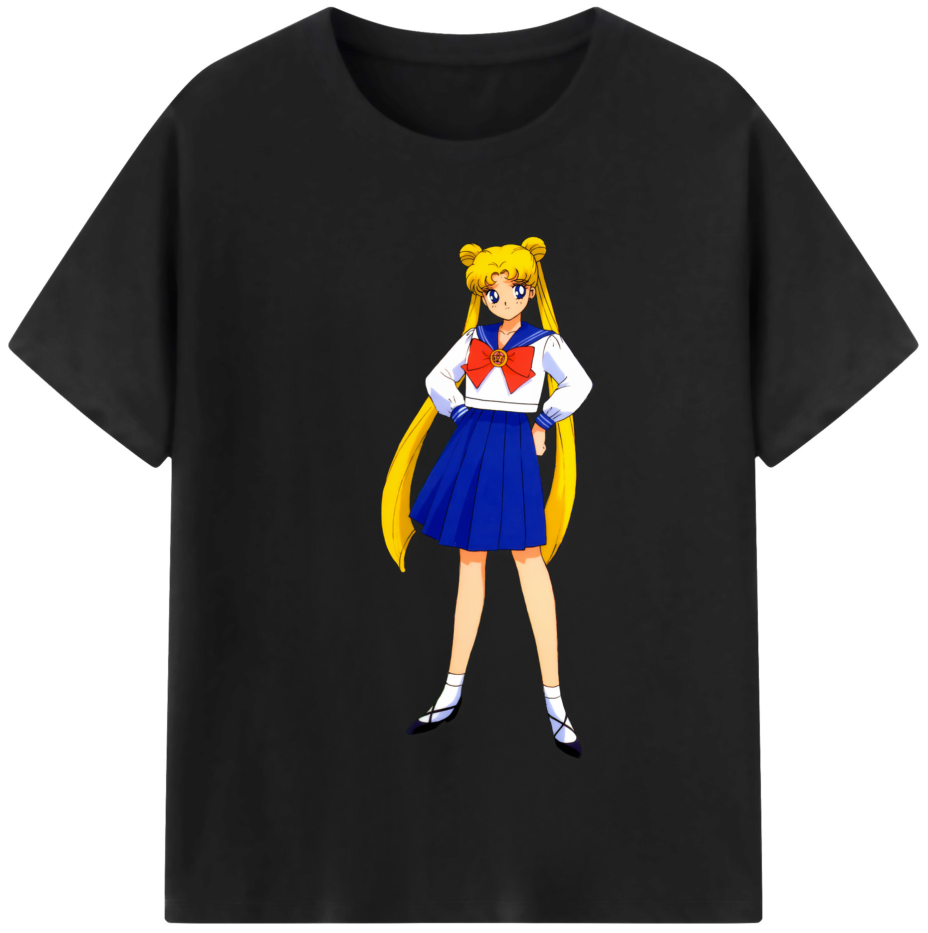 （画像用） 美少女戦士セーラームーン 愛野 美奈子 あいの みなこ Sailor Moon Aino Minako レディースカジュアルプリントTシャツ（綿100％）