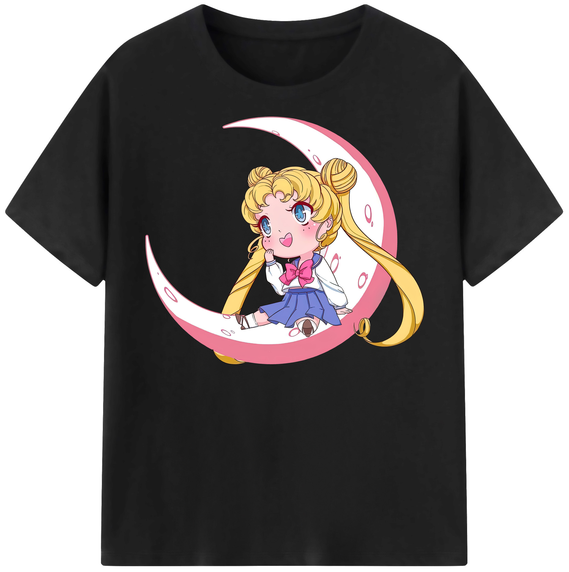 （画像用） 美少女戦士セーラームーン 愛野 美奈子 あいの みなこ Sailor Moon Aino Minako レディースカジュアルプリントTシャツ（綿100％）