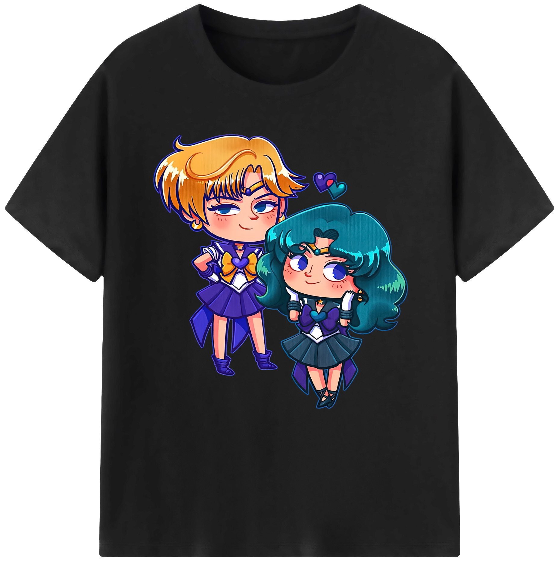 （画像用） 美少女戦士セーラームーン 天王はるか Sailor Moon Tenoh Haruka レディースカジュアルプリントTシャツ（綿100％）