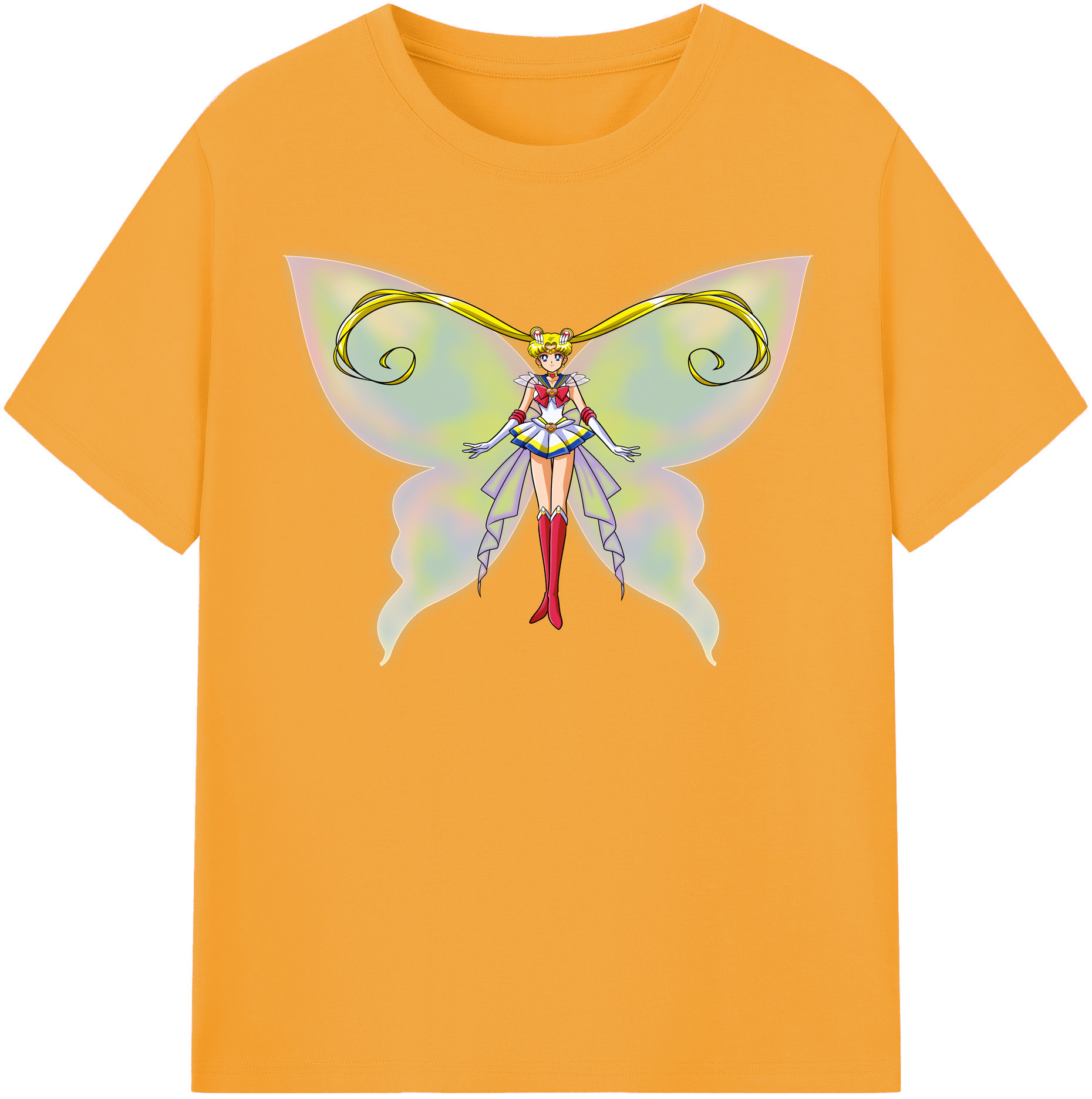 （画像用） 美少女戦士セーラームーン 月野 うさぎ つきの うさぎ Sailor Moon Tsukino Usagi レディースカジュアルプリントTシャツ（綿100％）