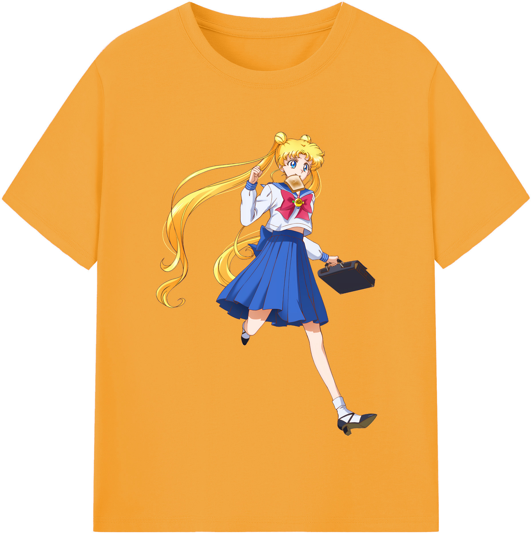 （画像用） 美少女戦士セーラームーン 愛野 美奈子 あいの みなこ Sailor Moon Aino Minako レディースカジュアルプリントTシャツ（綿100％）