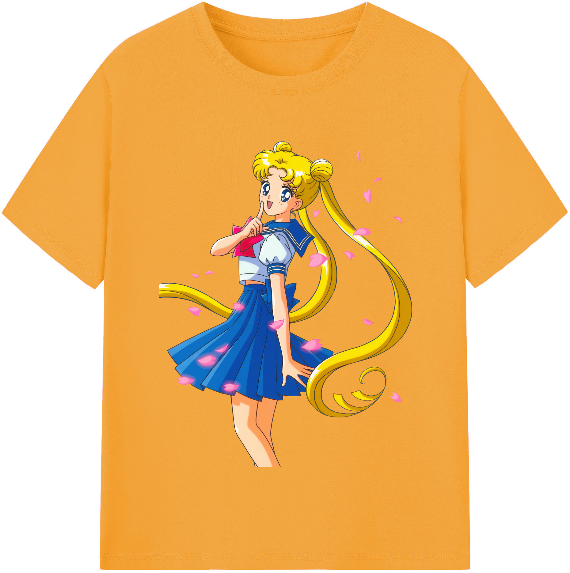 （画像用） 美少女戦士セーラームーン 愛野 美奈子 あいの みなこ Sailor Moon Aino Minako レディースカジュアルプリントTシャツ（綿100％）