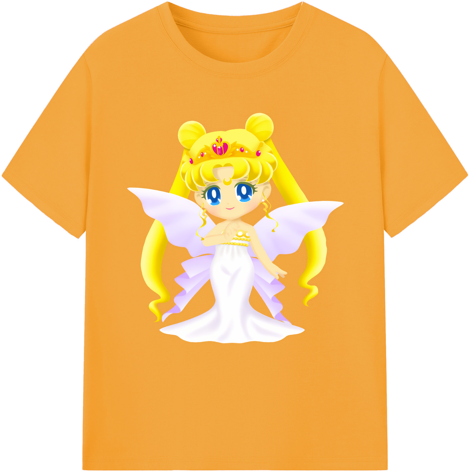 （画像用） 美少女戦士セーラームーン 愛野 美奈子 あいの みなこ Sailor Moon Aino Minako レディースカジュアルプリントTシャツ（綿100％）