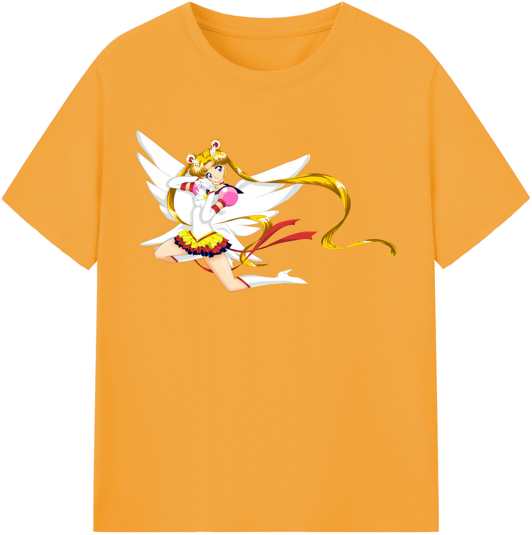 （画像用） 美少女戦士セーラームーン 月野 うさぎ つきの うさぎ Sailor Moon Tsukino Usagi レディースカジュアルプリントTシャツ（綿100％）