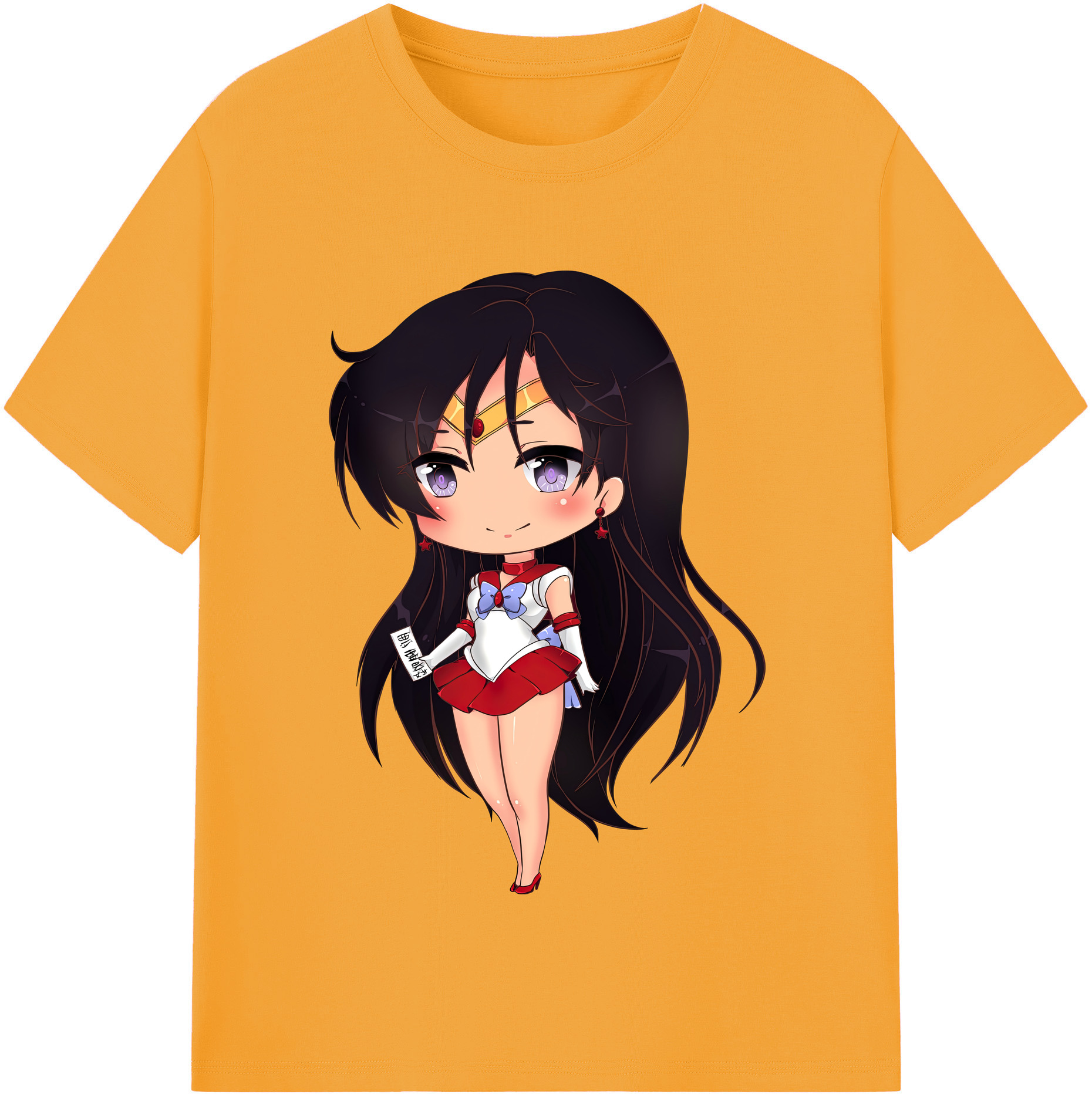 （画像用） 美少女戦士セーラームーン 火野レイ ひの レイ Sailor Moon Hino Rei （セーラーマーズ,Sailor Mars） レディースカジュアルプリントTシャツ（綿100％）