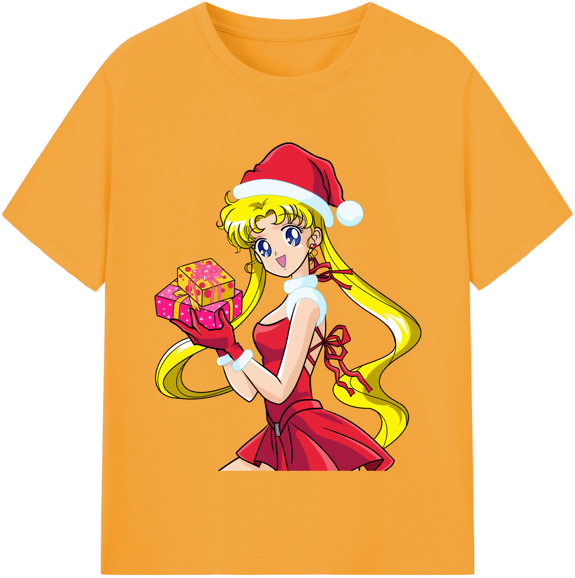 （画像用） 美少女戦士セーラームーン 月野 うさぎ つきの うさぎ Sailor Moon Tsukino Usagi レディースカジュアルプリントTシャツ（綿100％）