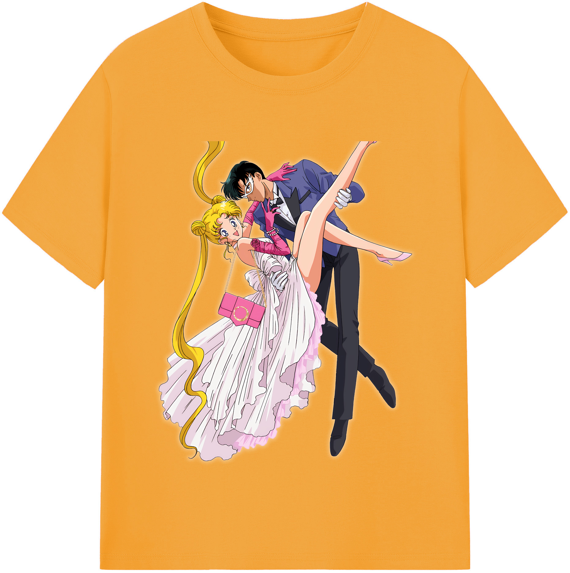 （画像用） 美少女戦士セーラームーン 愛野 美奈子 あいの みなこ Sailor Moon Aino Minako レディースカジュアルプリントTシャツ（綿100％）