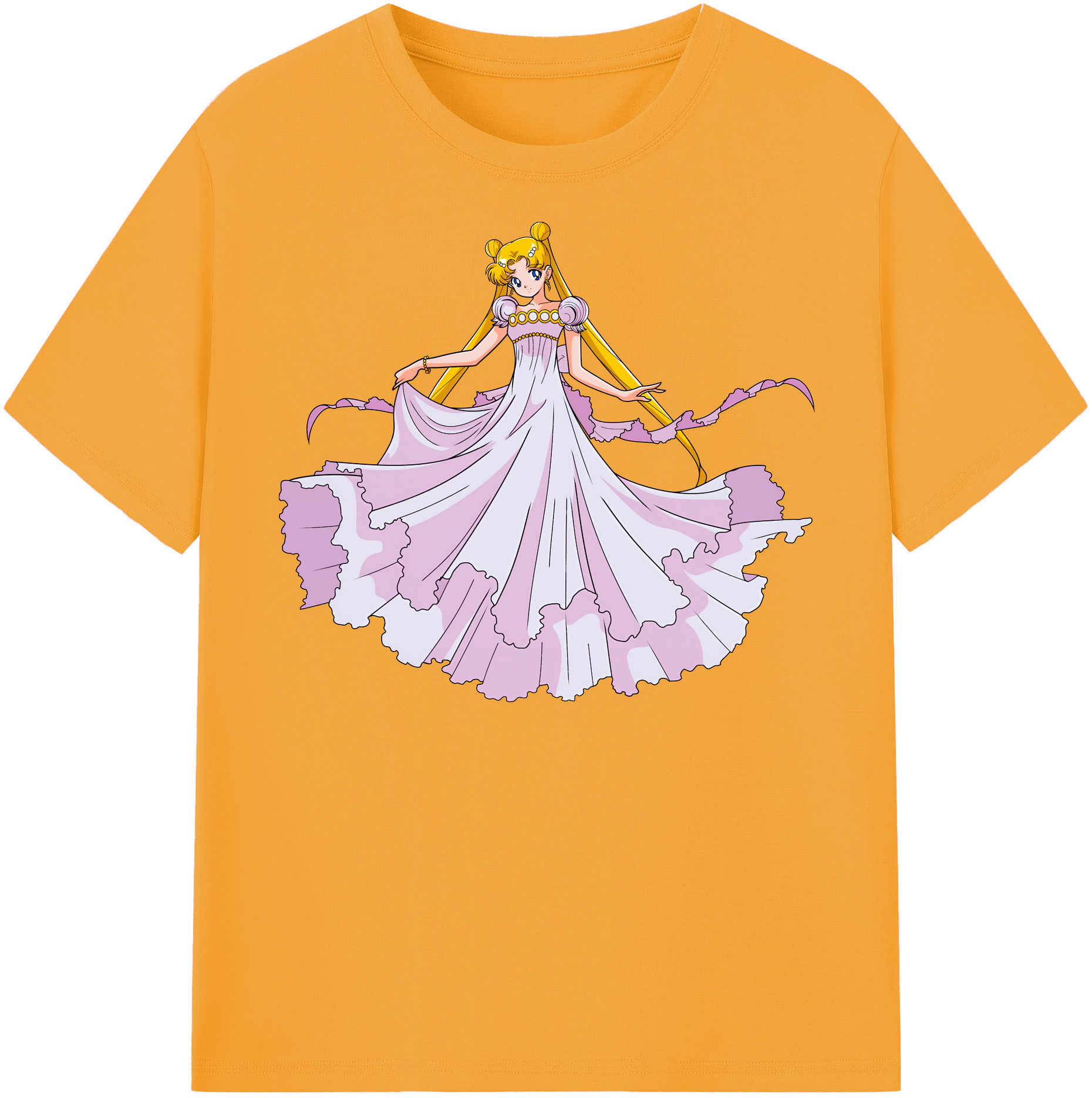 （画像用） 美少女戦士セーラームーン 愛野 美奈子 あいの みなこ Sailor Moon Aino Minako レディースカジュアルプリントTシャツ（綿100％）