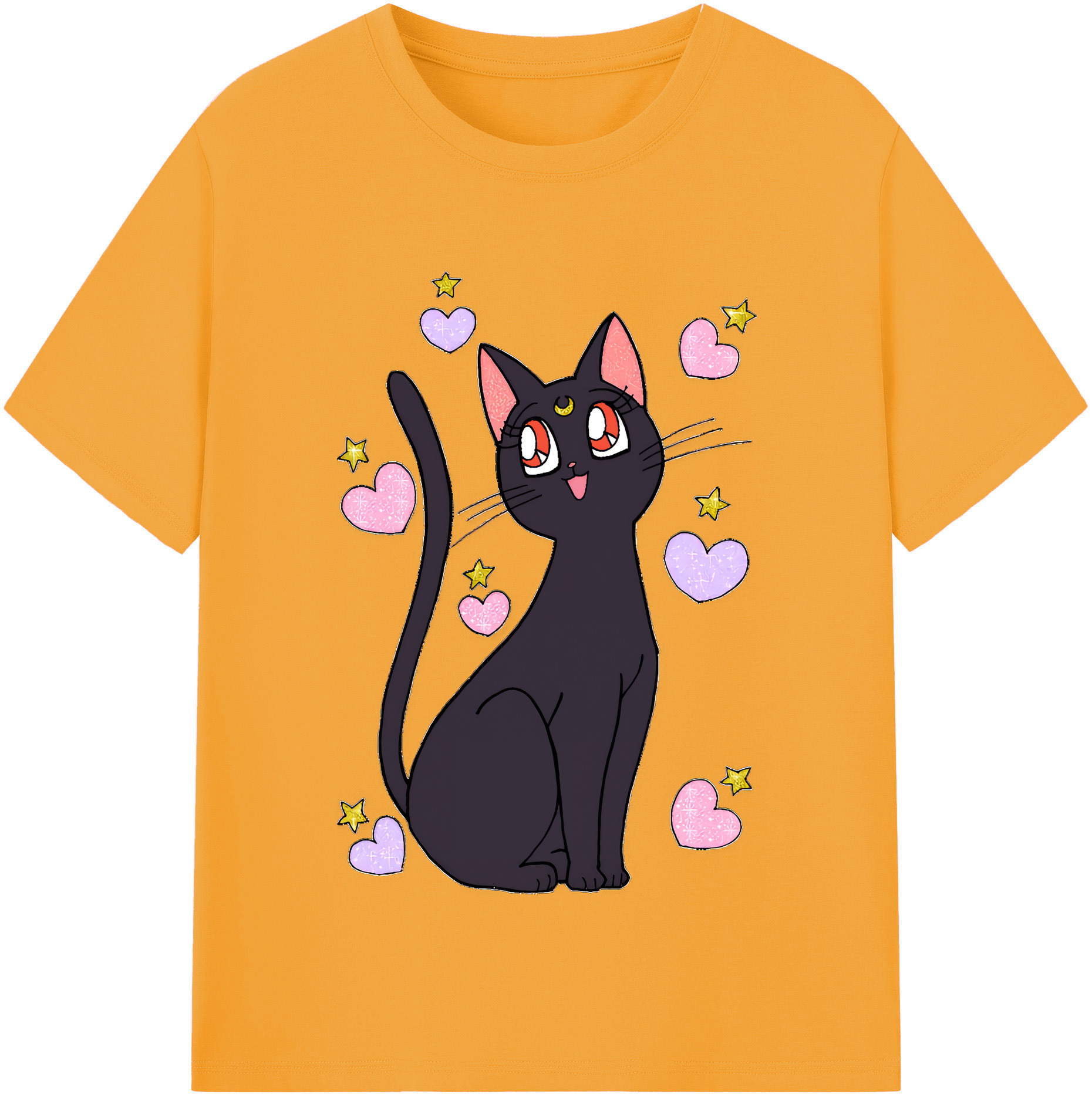（画像用） 美少女戦士セーラームーン Sailor Moon レディースカジュアルプリントTシャツ（綿100％）