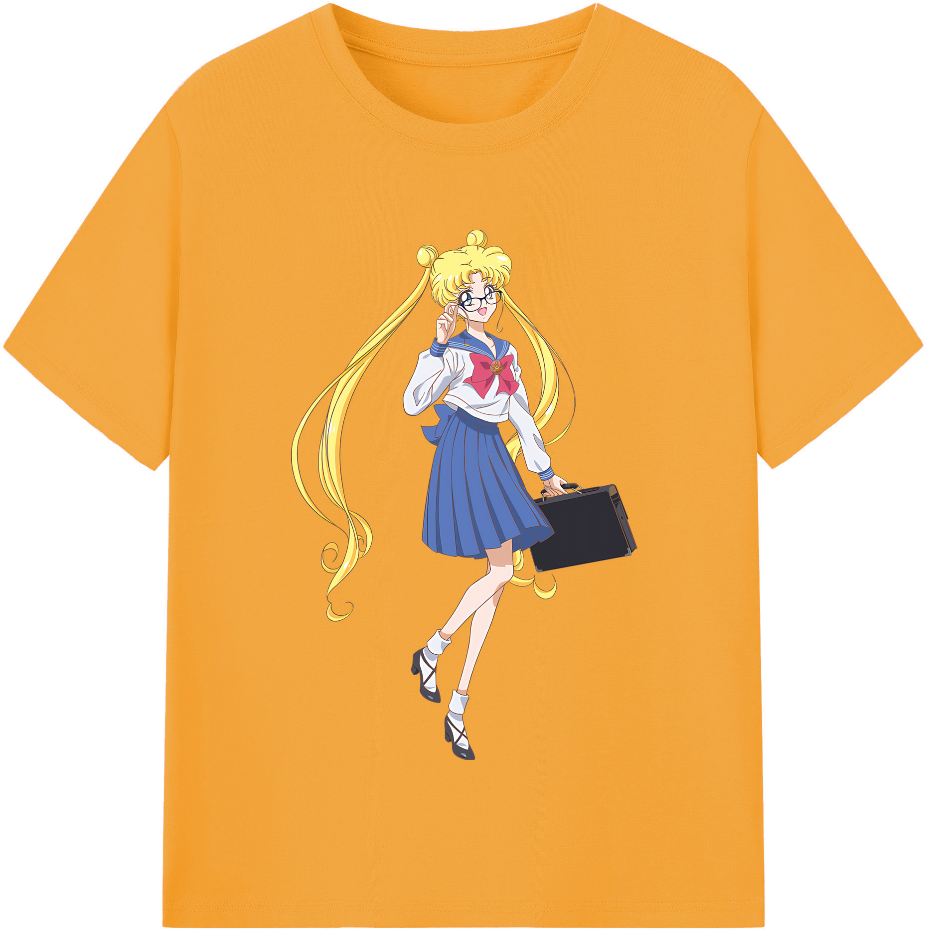 （画像用） 美少女戦士セーラームーン 愛野 美奈子 あいの みなこ Sailor Moon Aino Minako レディースカジュアルプリントTシャツ（綿100％）