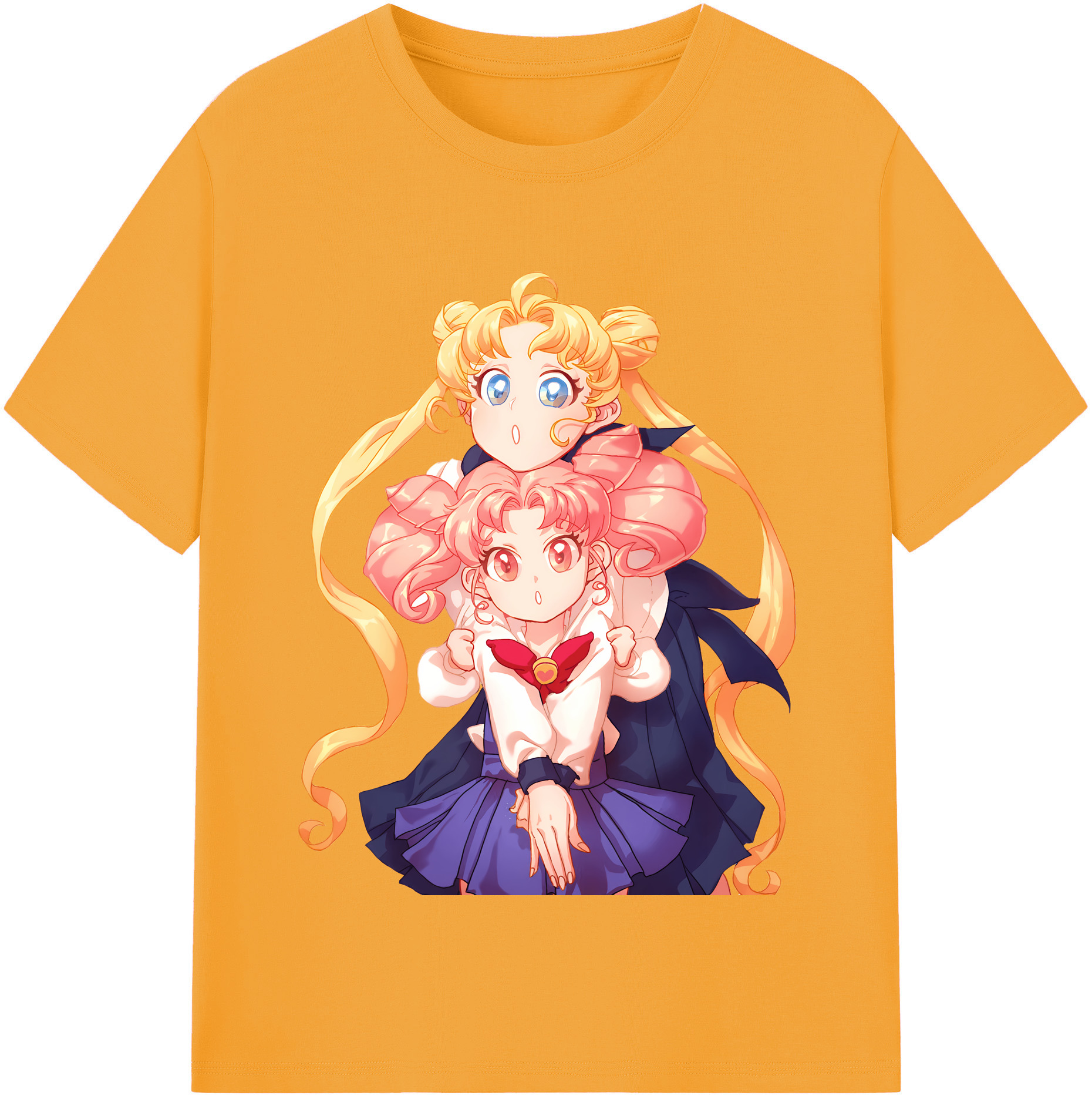（画像用） 美少女戦士セーラームーン 愛野 美奈子 あいの みなこ Sailor Moon Aino Minako レディースカジュアルプリントTシャツ（綿100％）