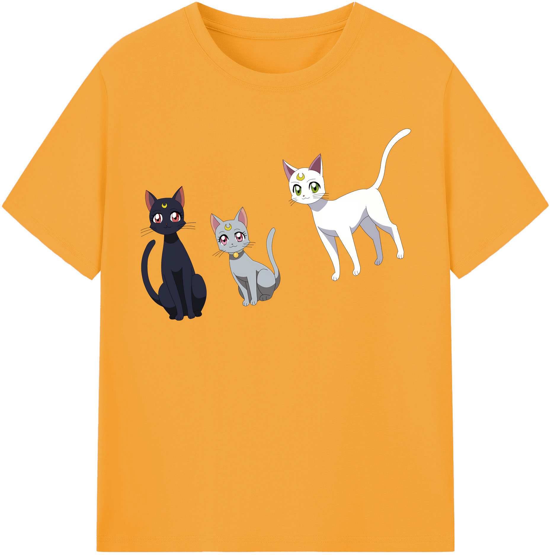 （画像用） 美少女戦士セーラームーン Sailor Moon レディースカジュアルプリントTシャツ（綿100％）