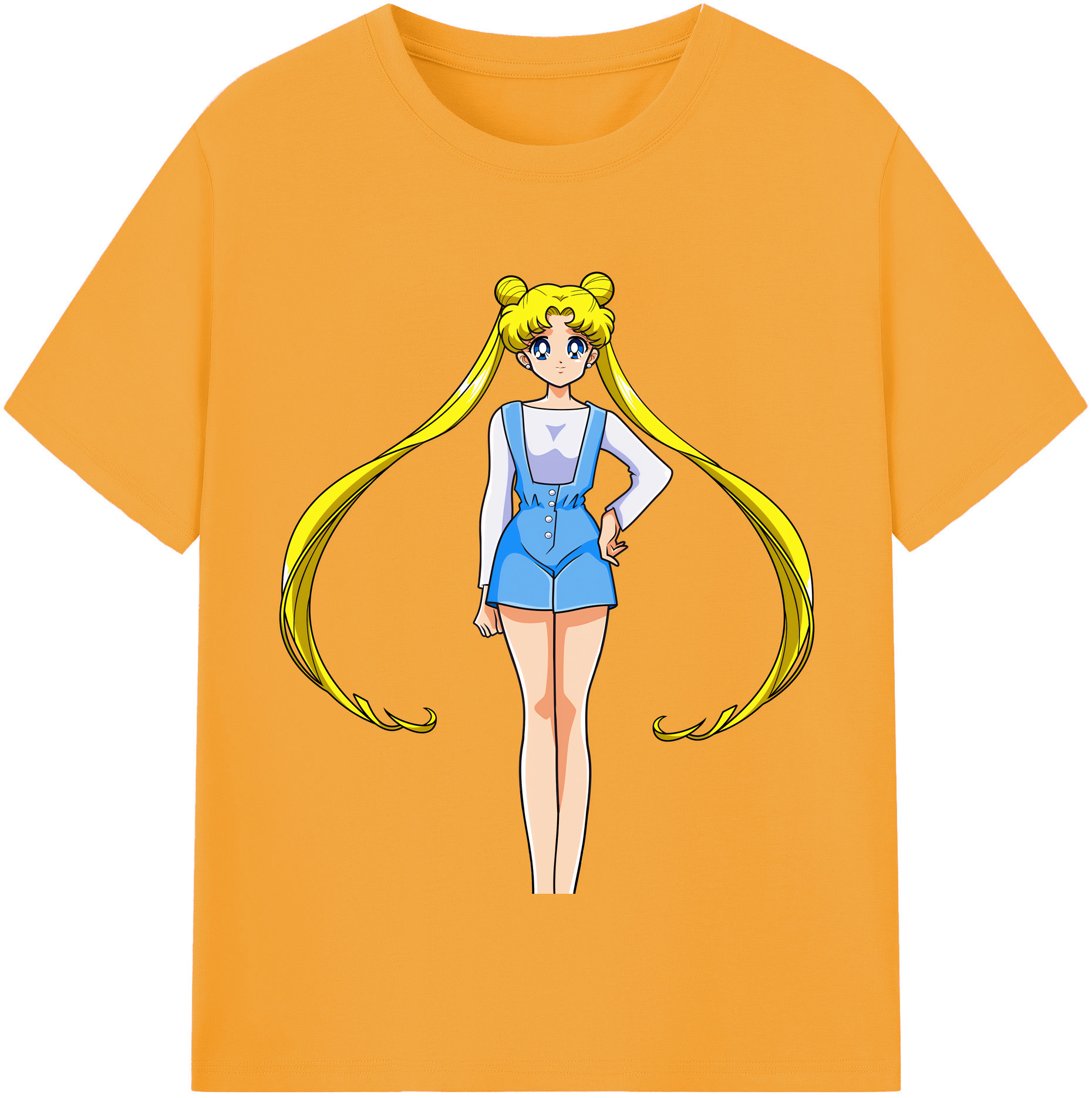 （画像用） 美少女戦士セーラームーン 愛野 美奈子 あいの みなこ Sailor Moon Aino Minako レディースカジュアルプリントTシャツ（綿100％）
