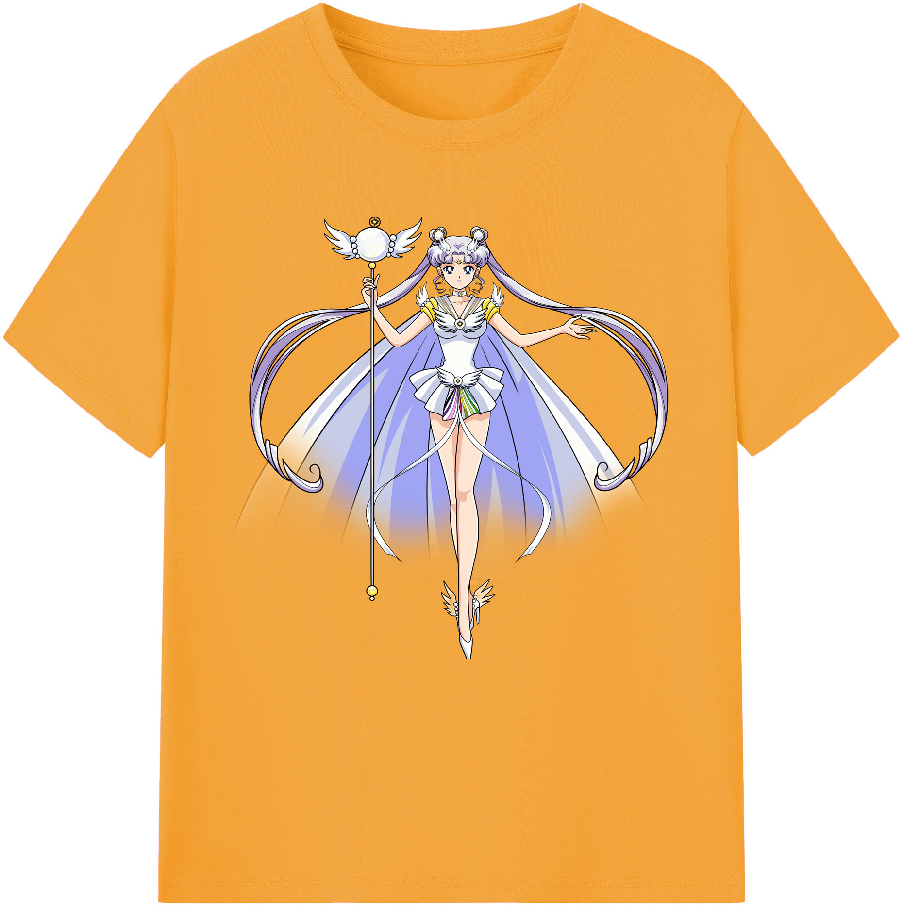 （画像用） 美少女戦士セーラームーン 月野 うさぎ つきの うさぎ Sailor Moon Tsukino Usagi レディースカジュアルプリントTシャツ（綿100％）