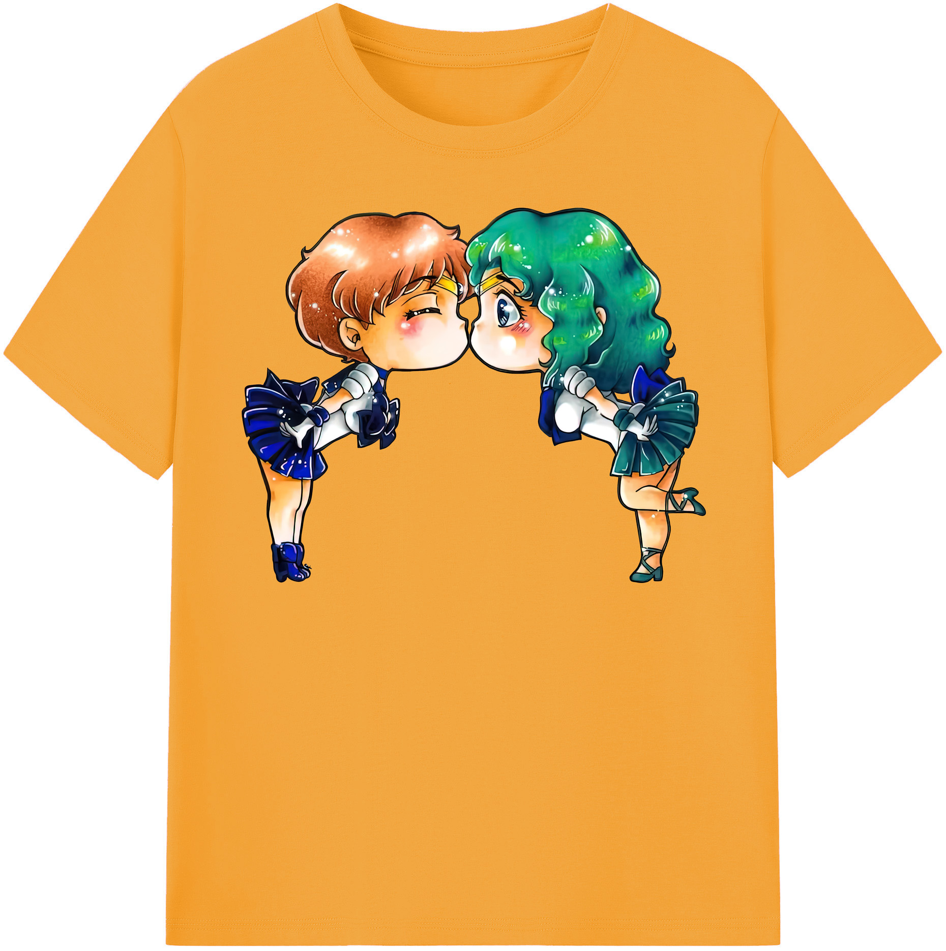 （画像用） 美少女戦士セーラームーン 天王はるか Sailor Moon Tenoh Haruka レディースカジュアルプリントTシャツ（綿100％）