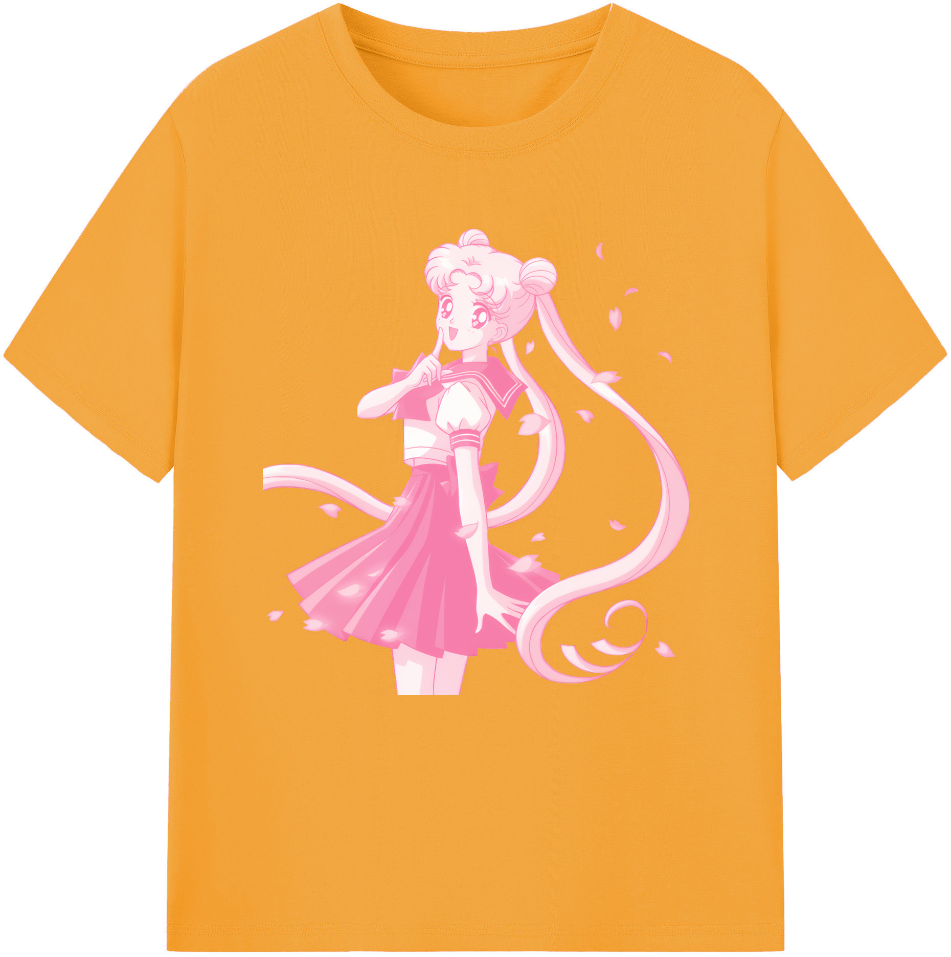 （画像用） 美少女戦士セーラームーン 愛野 美奈子 あいの みなこ Sailor Moon Aino Minako レディースカジュアルプリントTシャツ（綿100％）