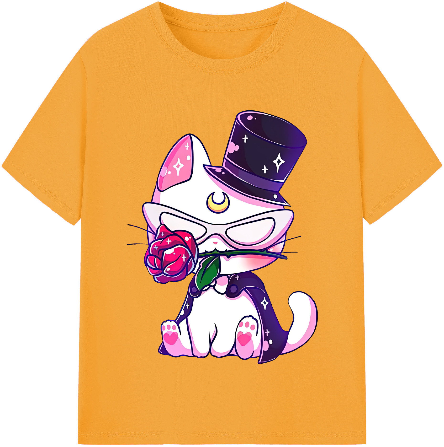 （画像用） 美少女戦士セーラームーン Sailor Moon レディースカジュアルプリントTシャツ（綿100％）