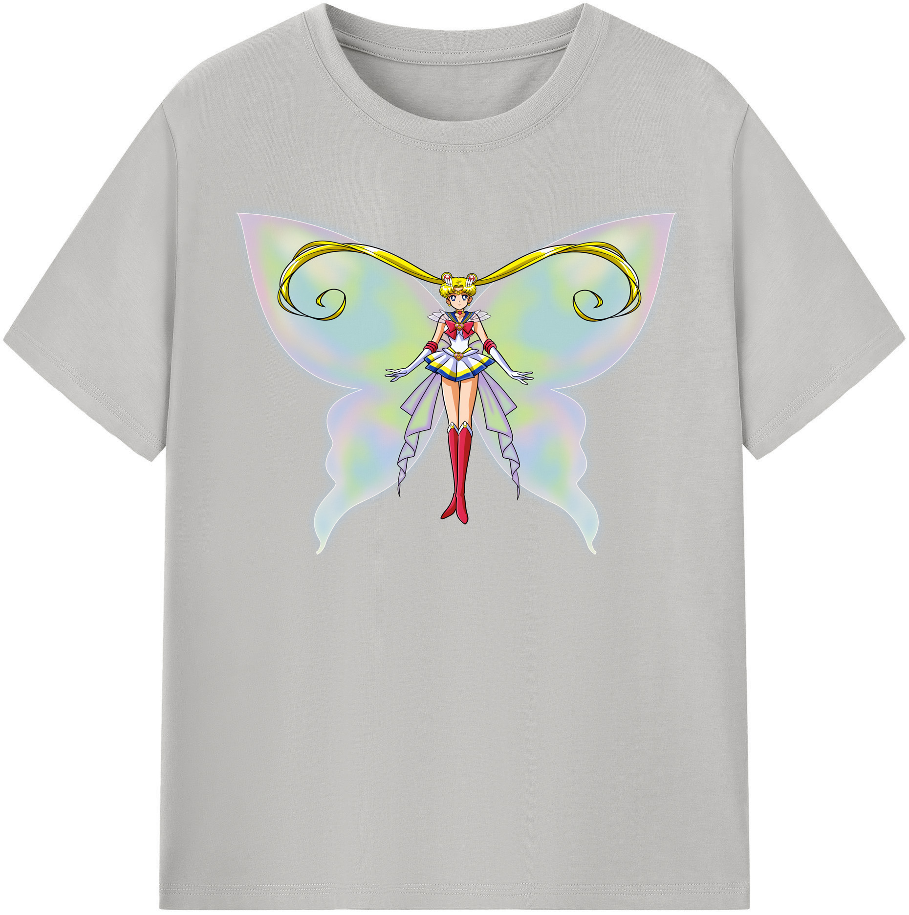 （画像用） 美少女戦士セーラームーン 月野 うさぎ つきの うさぎ Sailor Moon Tsukino Usagi レディースカジュアルプリントTシャツ（綿100％）