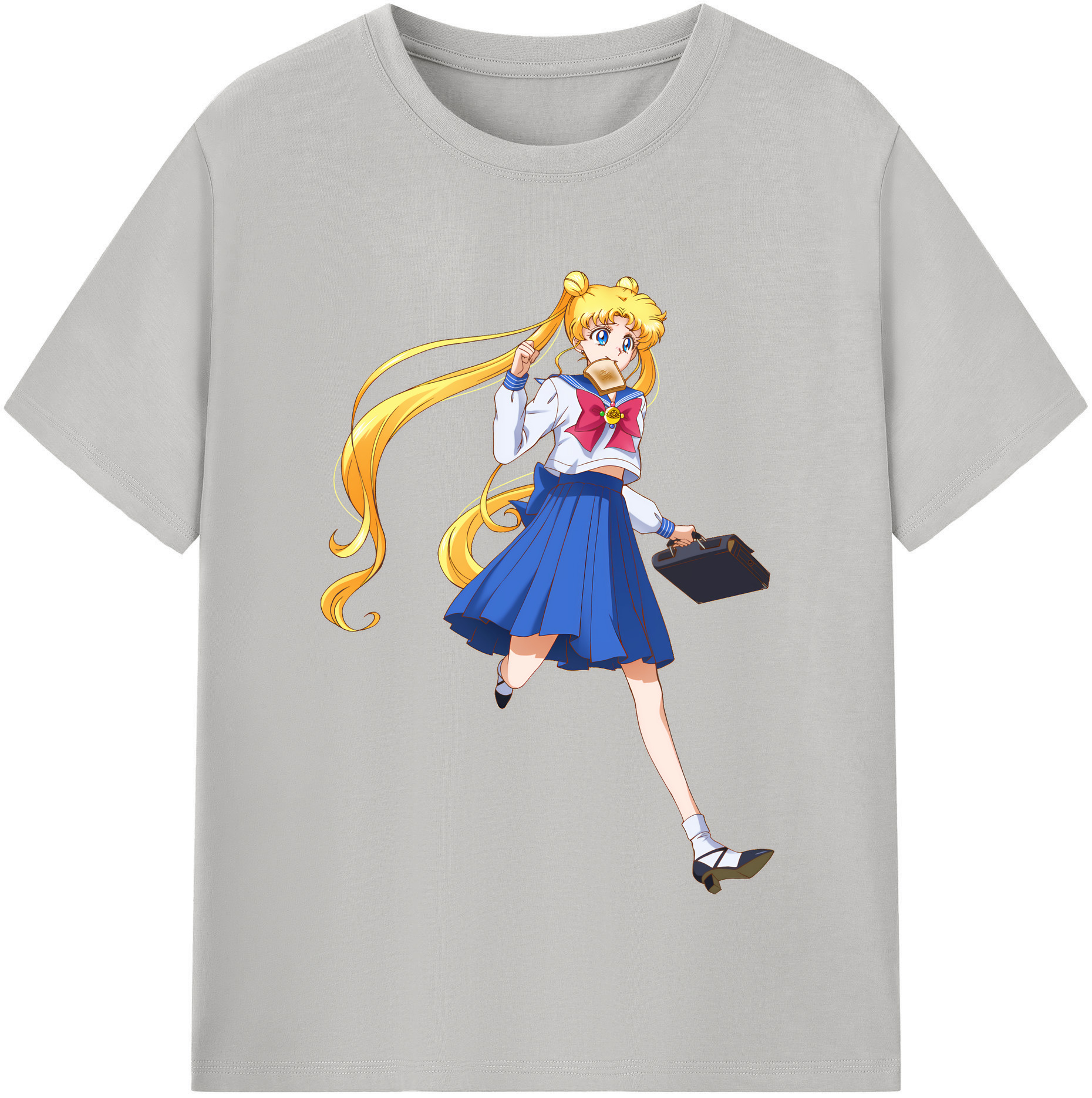 （画像用） 美少女戦士セーラームーン 愛野 美奈子 あいの みなこ Sailor Moon Aino Minako レディースカジュアルプリントTシャツ（綿100％）