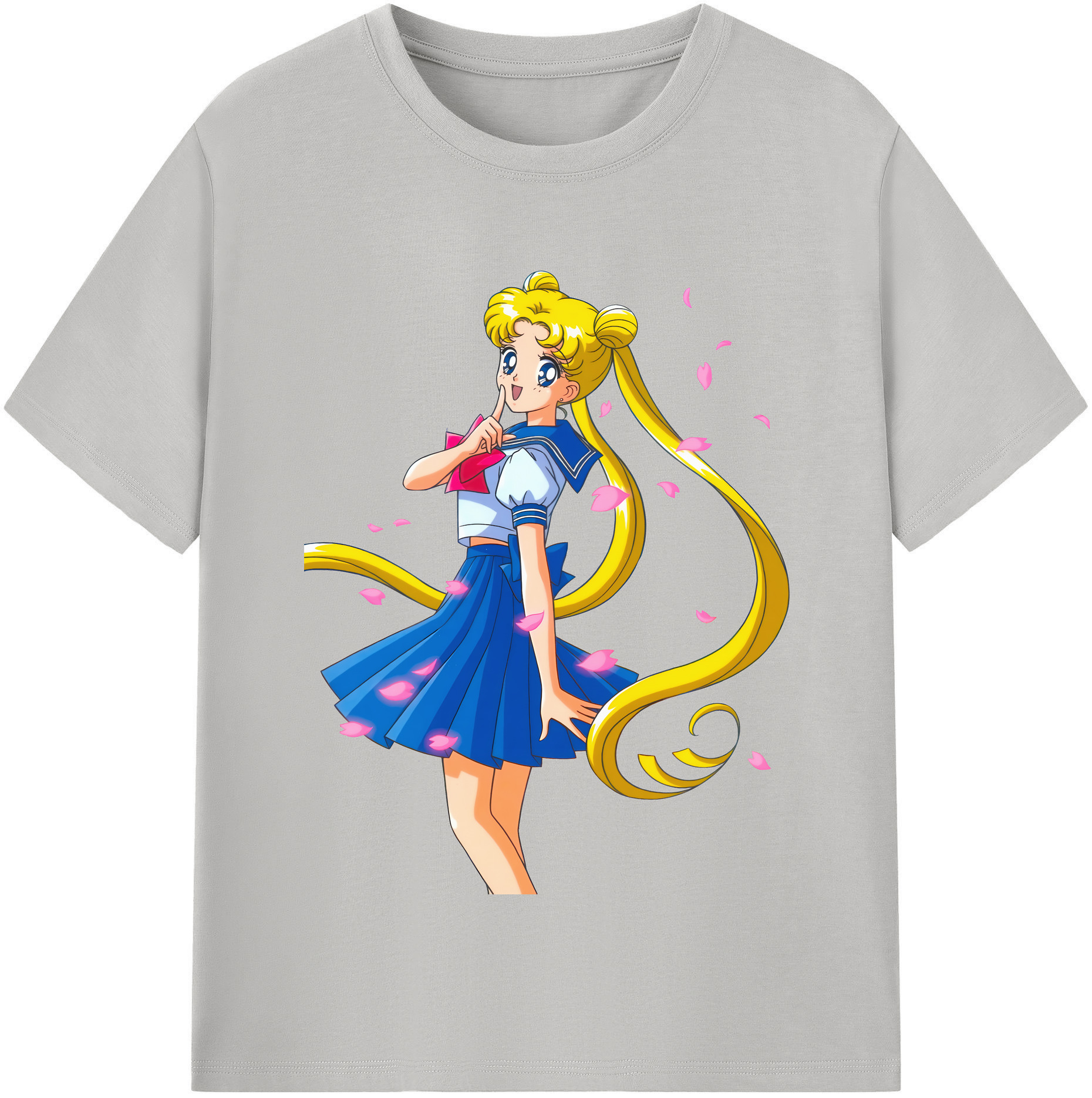 （画像用） 美少女戦士セーラームーン 愛野 美奈子 あいの みなこ Sailor Moon Aino Minako レディースカジュアルプリントTシャツ（綿100％）