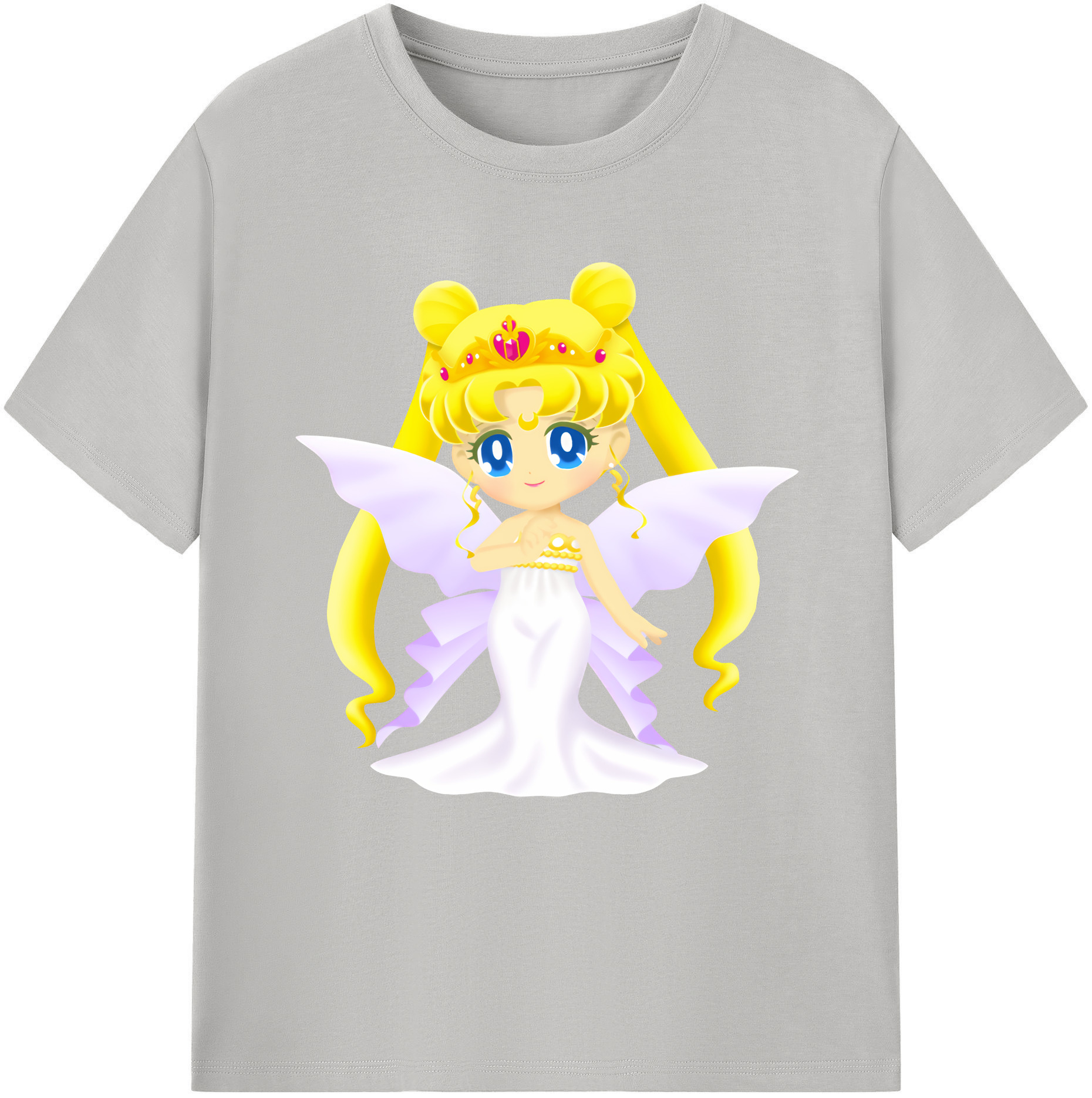（画像用） 美少女戦士セーラームーン 愛野 美奈子 あいの みなこ Sailor Moon Aino Minako レディースカジュアルプリントTシャツ（綿100％）