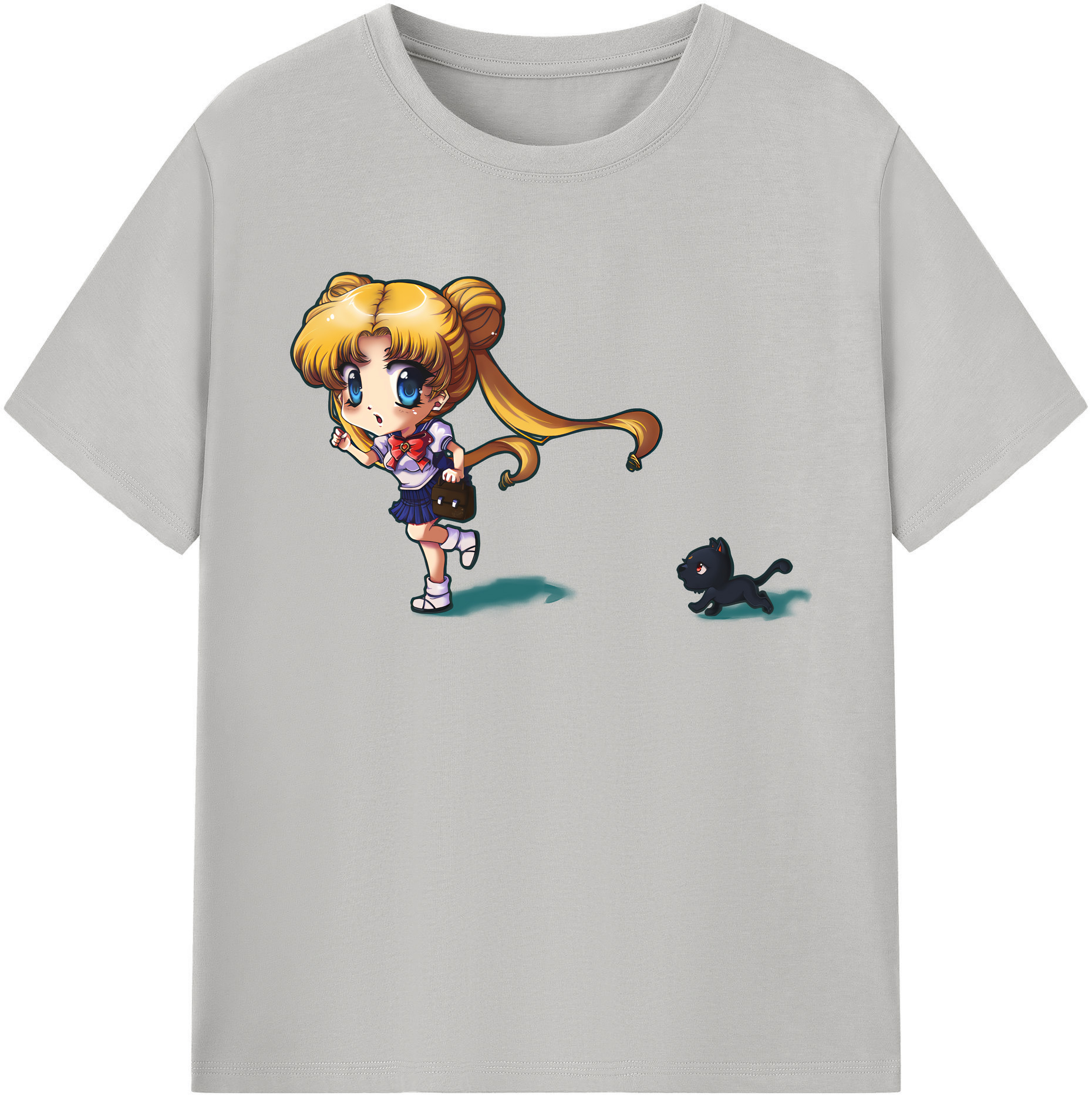 （画像用） 美少女戦士セーラームーン 愛野 美奈子 あいの みなこ Sailor Moon Aino Minako レディースカジュアルプリントTシャツ（綿100％）