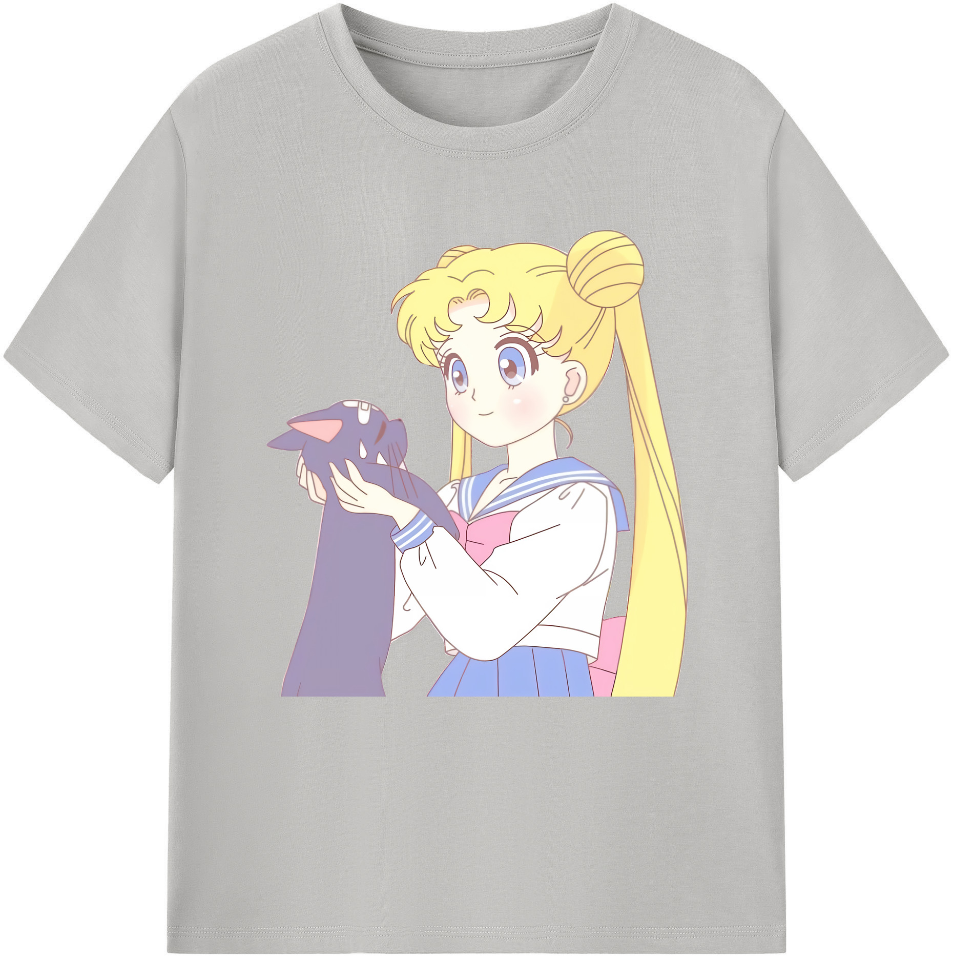 （画像用） 美少女戦士セーラームーン 愛野 美奈子 あいの みなこ Sailor Moon Aino Minako レディースカジュアルプリントTシャツ（綿100％）