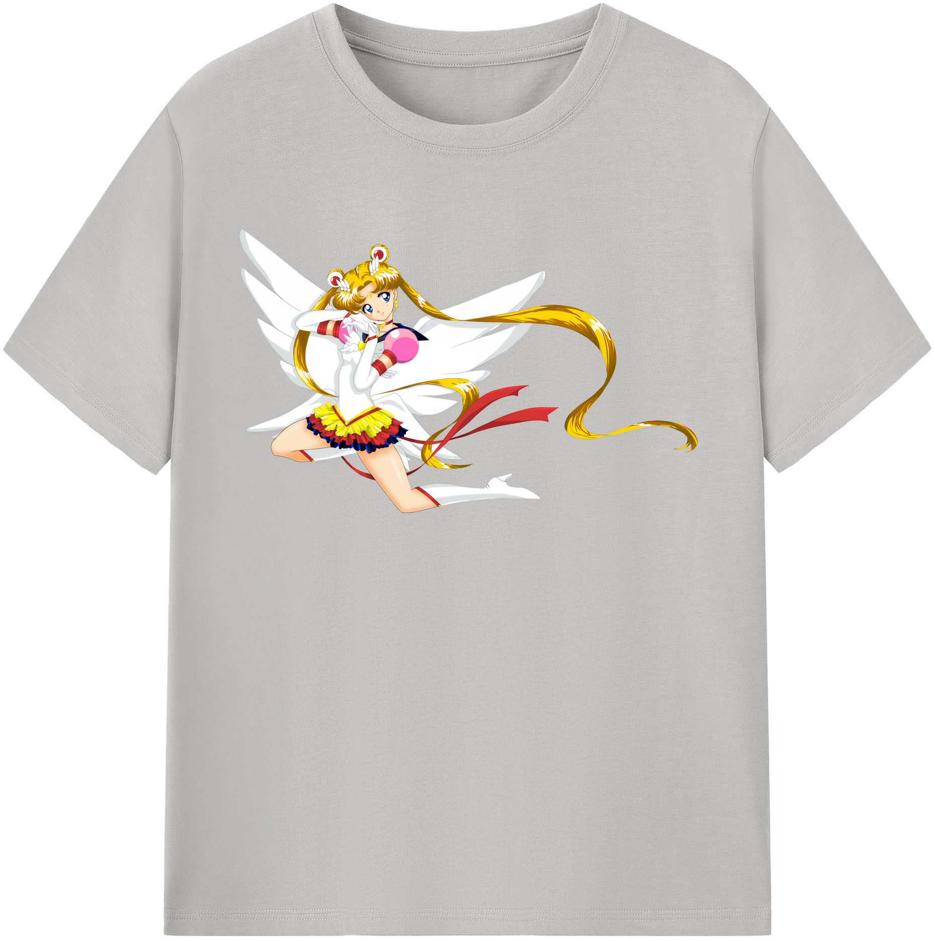 （画像用） 美少女戦士セーラームーン 月野 うさぎ つきの うさぎ Sailor Moon Tsukino Usagi レディースカジュアルプリントTシャツ（綿100％）