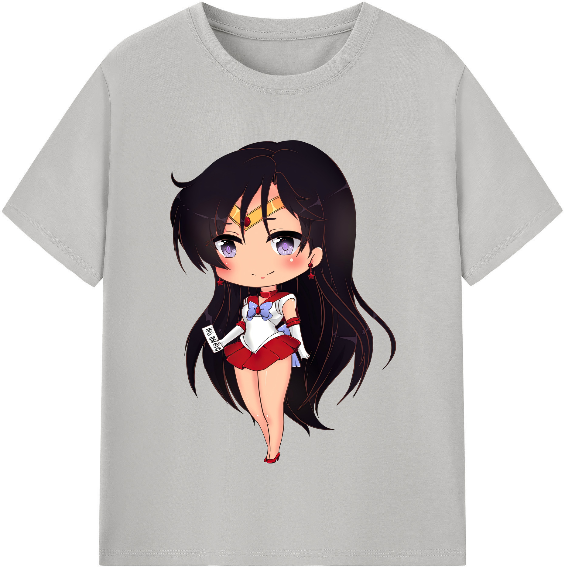 （画像用） 美少女戦士セーラームーン 火野レイ ひの レイ Sailor Moon Hino Rei （セーラーマーズ,Sailor Mars） レディースカジュアルプリントTシャツ（綿100％）