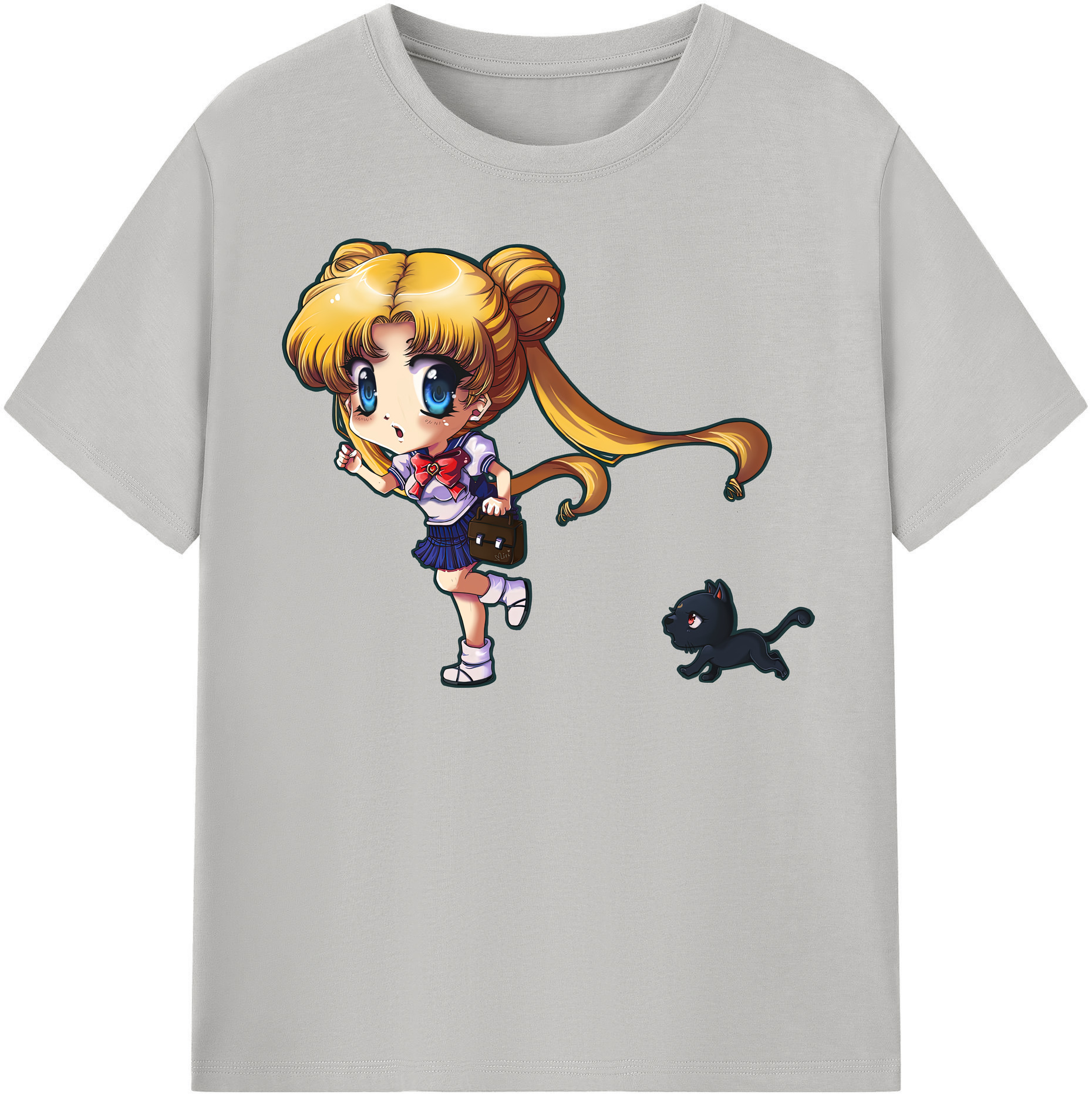 （画像用） 美少女戦士セーラームーン 愛野 美奈子 あいの みなこ Sailor Moon Aino Minako レディースカジュアルプリントTシャツ（綿100％）