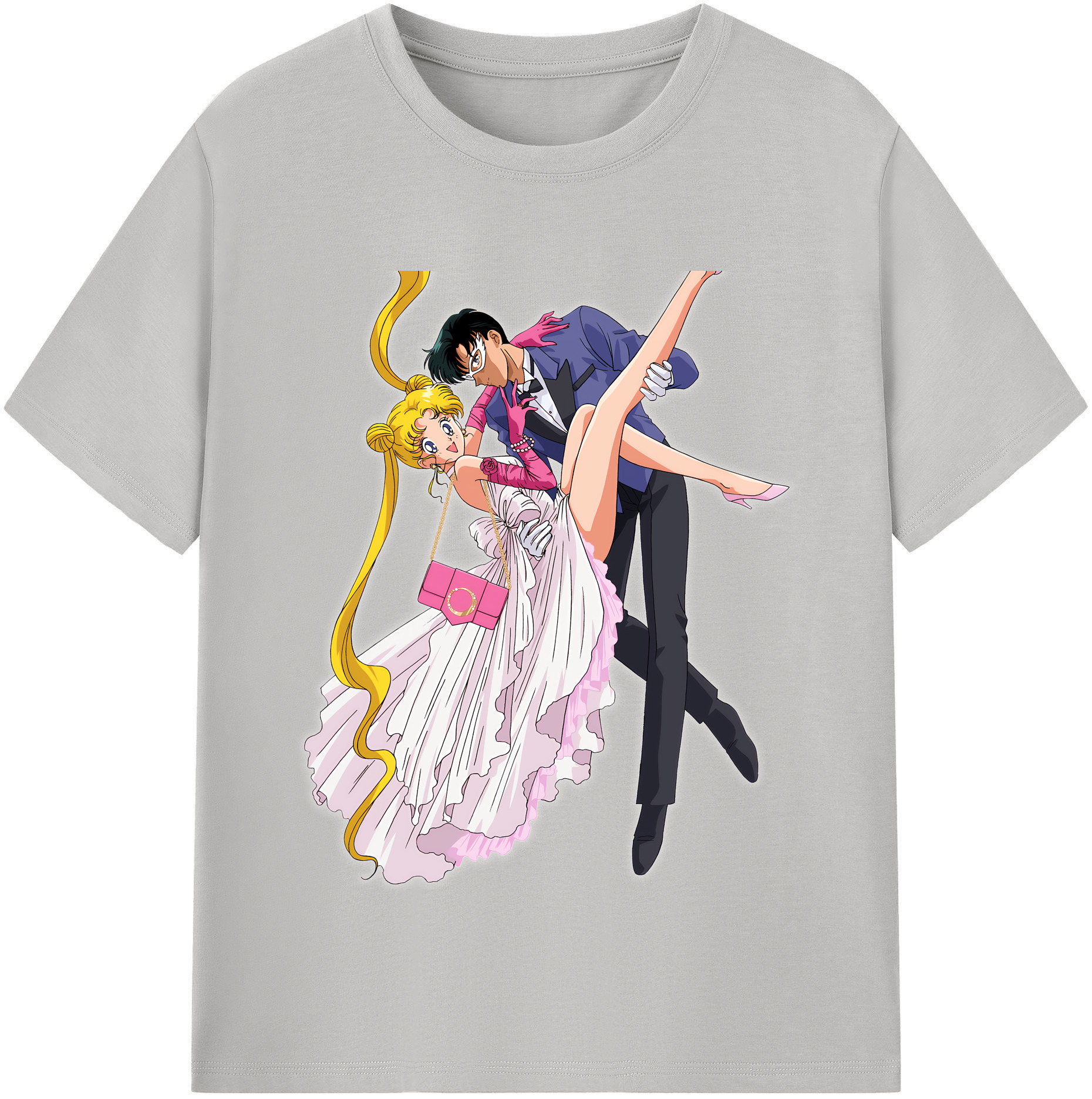 （画像用） 美少女戦士セーラームーン 愛野 美奈子 あいの みなこ Sailor Moon Aino Minako レディースカジュアルプリントTシャツ（綿100％）