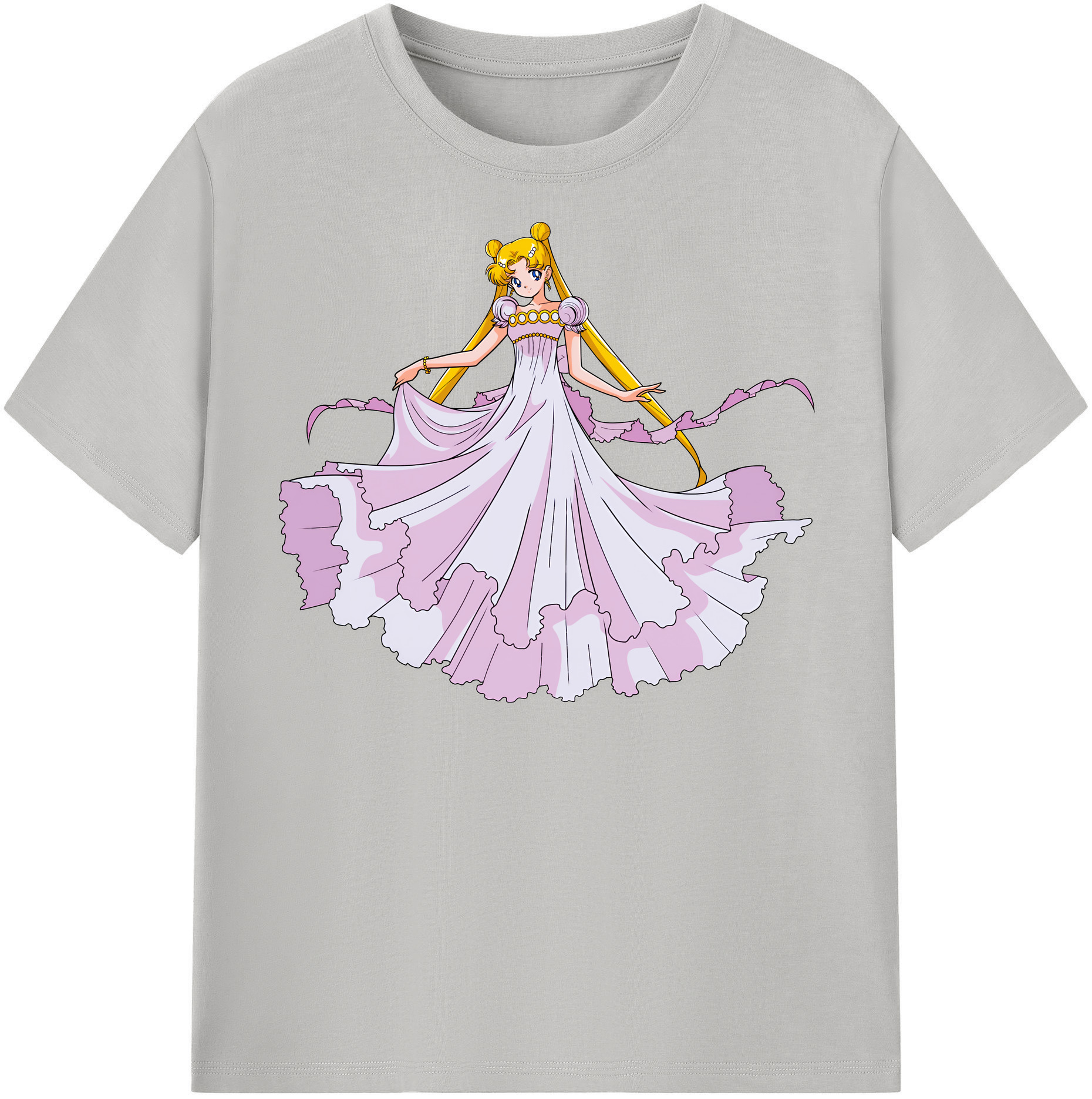 （画像用） 美少女戦士セーラームーン 愛野 美奈子 あいの みなこ Sailor Moon Aino Minako レディースカジュアルプリントTシャツ（綿100％）